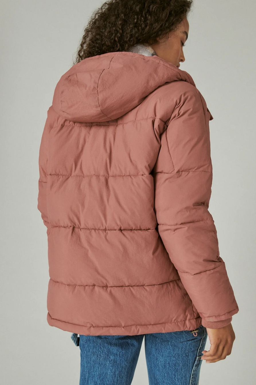 HOODED PUFFER JACKET, image 4