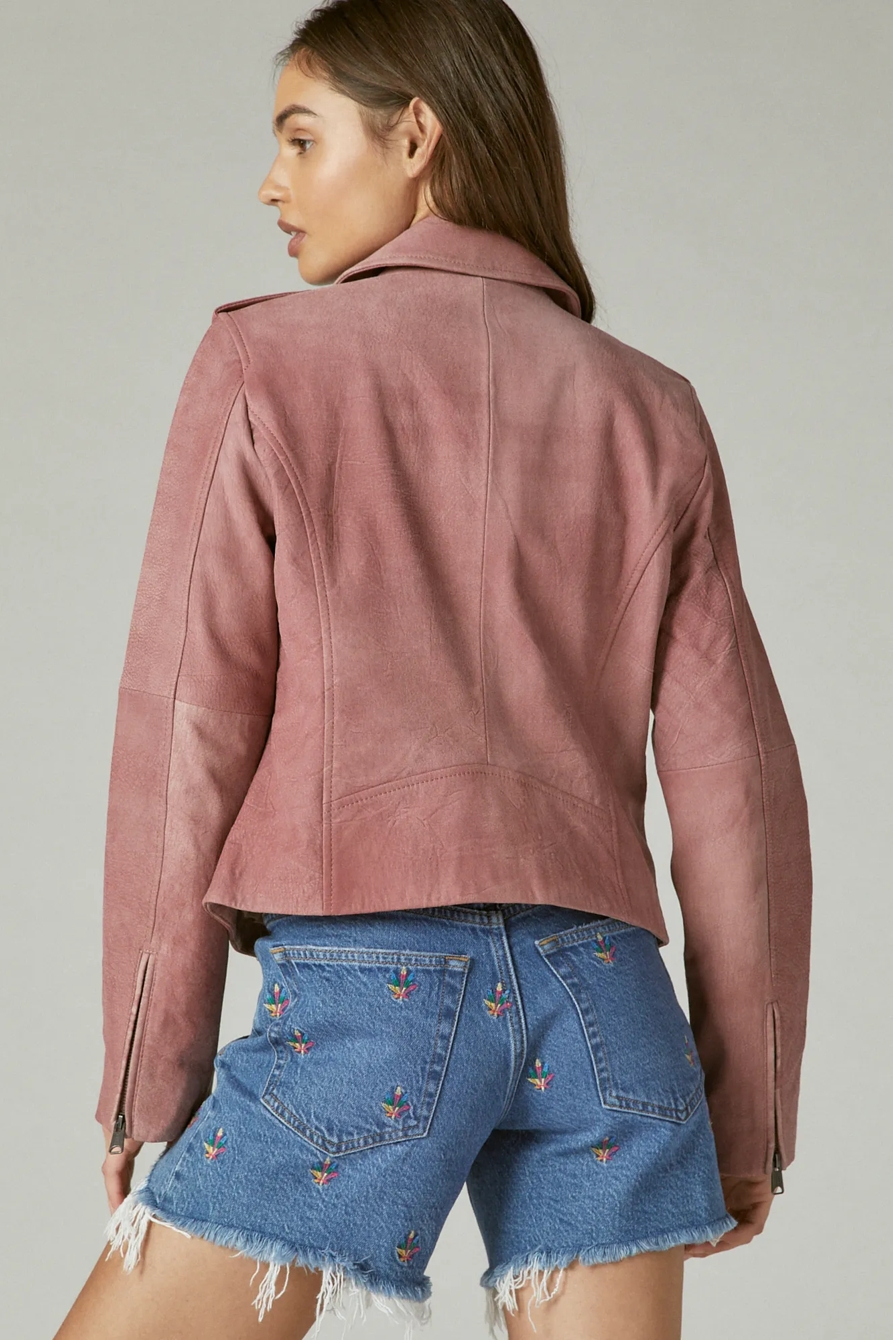 DISTRESSED LEATHER MOTO JACKET, image 4