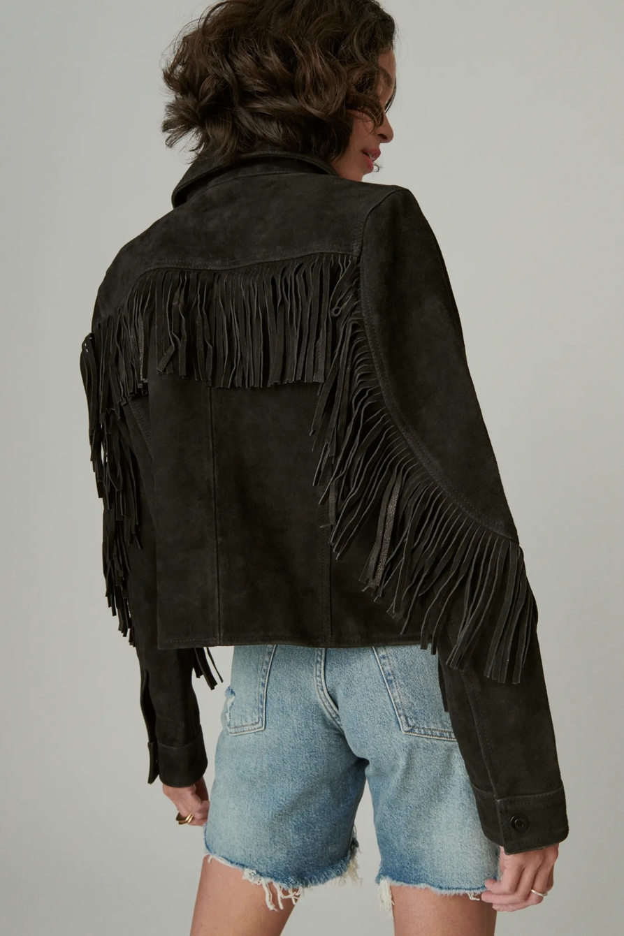 SUEDE FRINGE JACKET, image 3