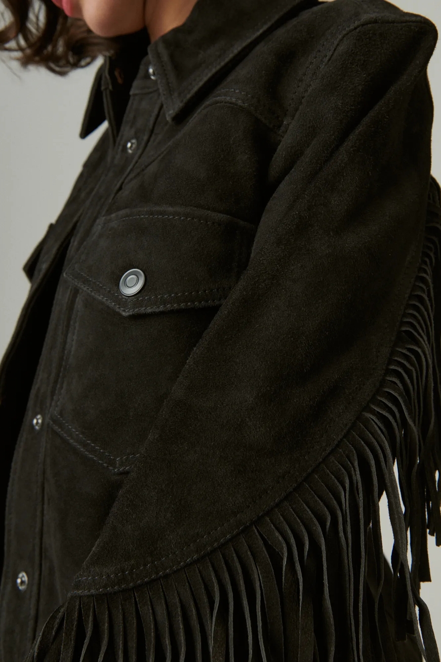 SUEDE FRINGE JACKET, image 4