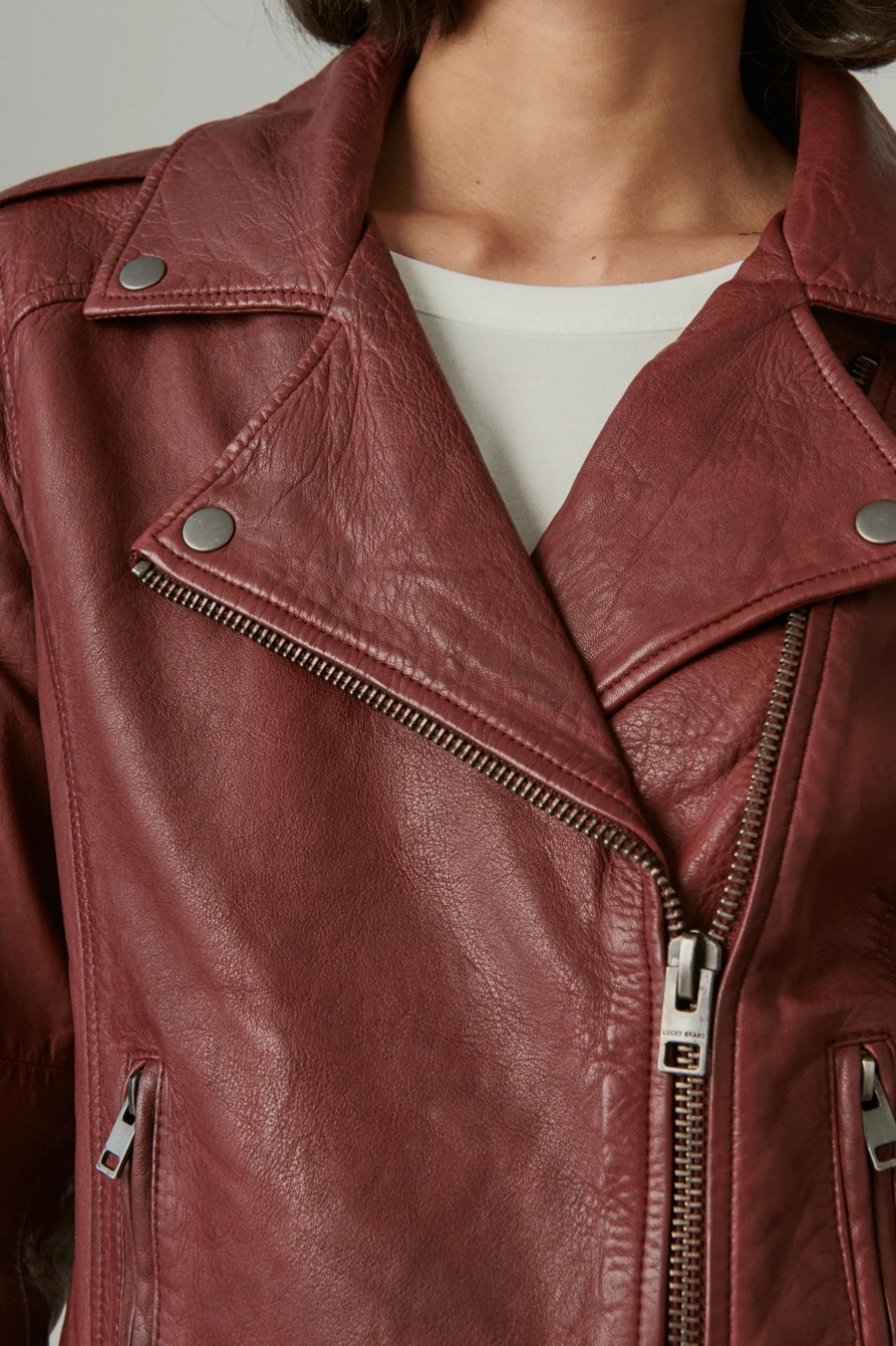 CLASSIC LEATHER MOTO JACKET, image 3