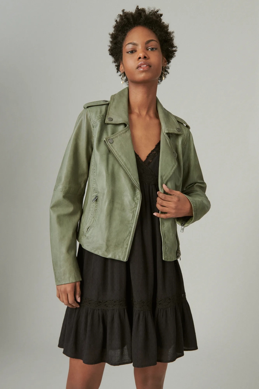 CLASSIC LEATHER MOTO JACKET, image 2