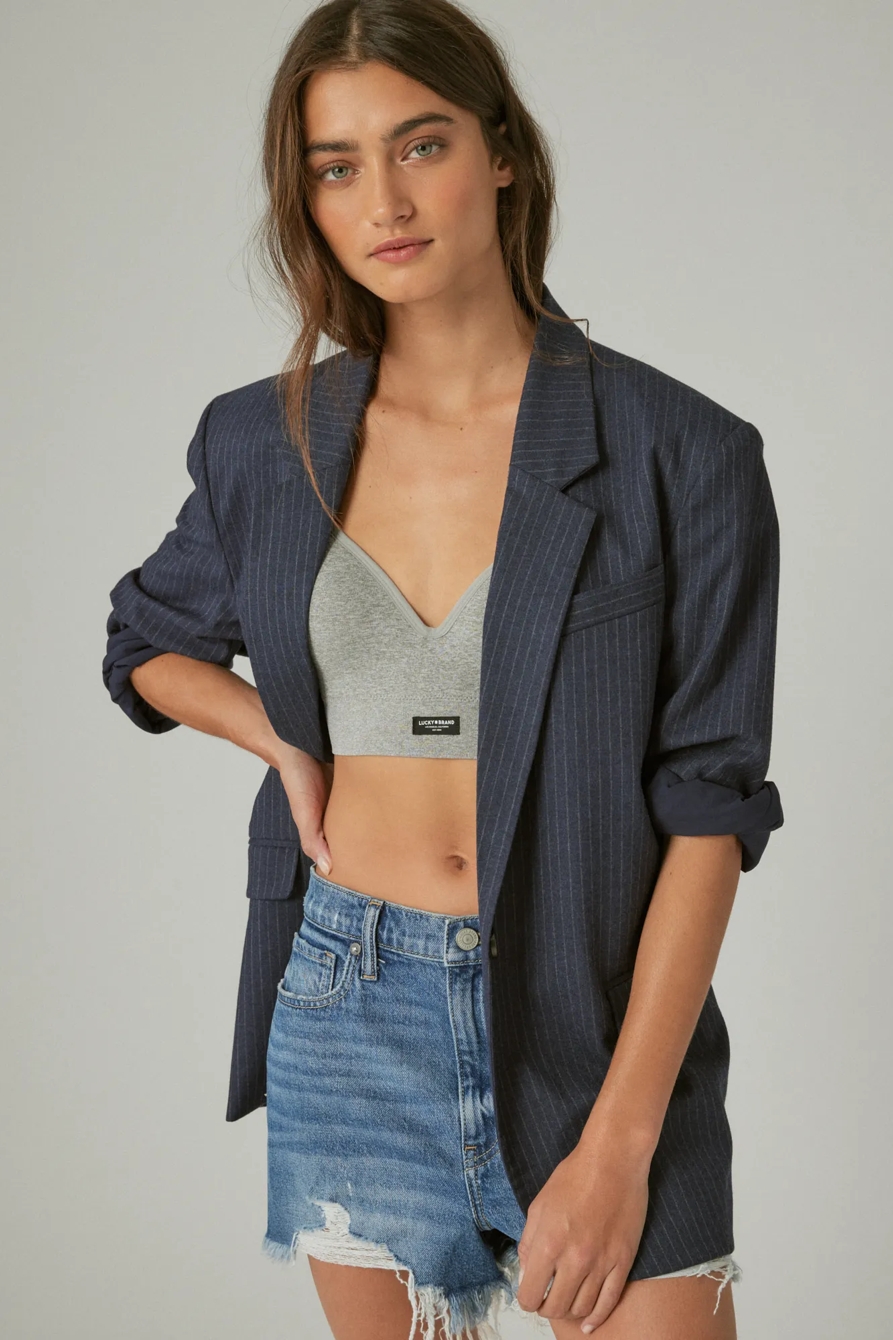 LIMITED EDITION OVERSIZED PINSTRIPE BLAZER, image 1