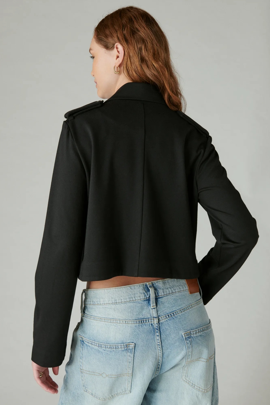 CROPPED PONTE BLAZER, image 4