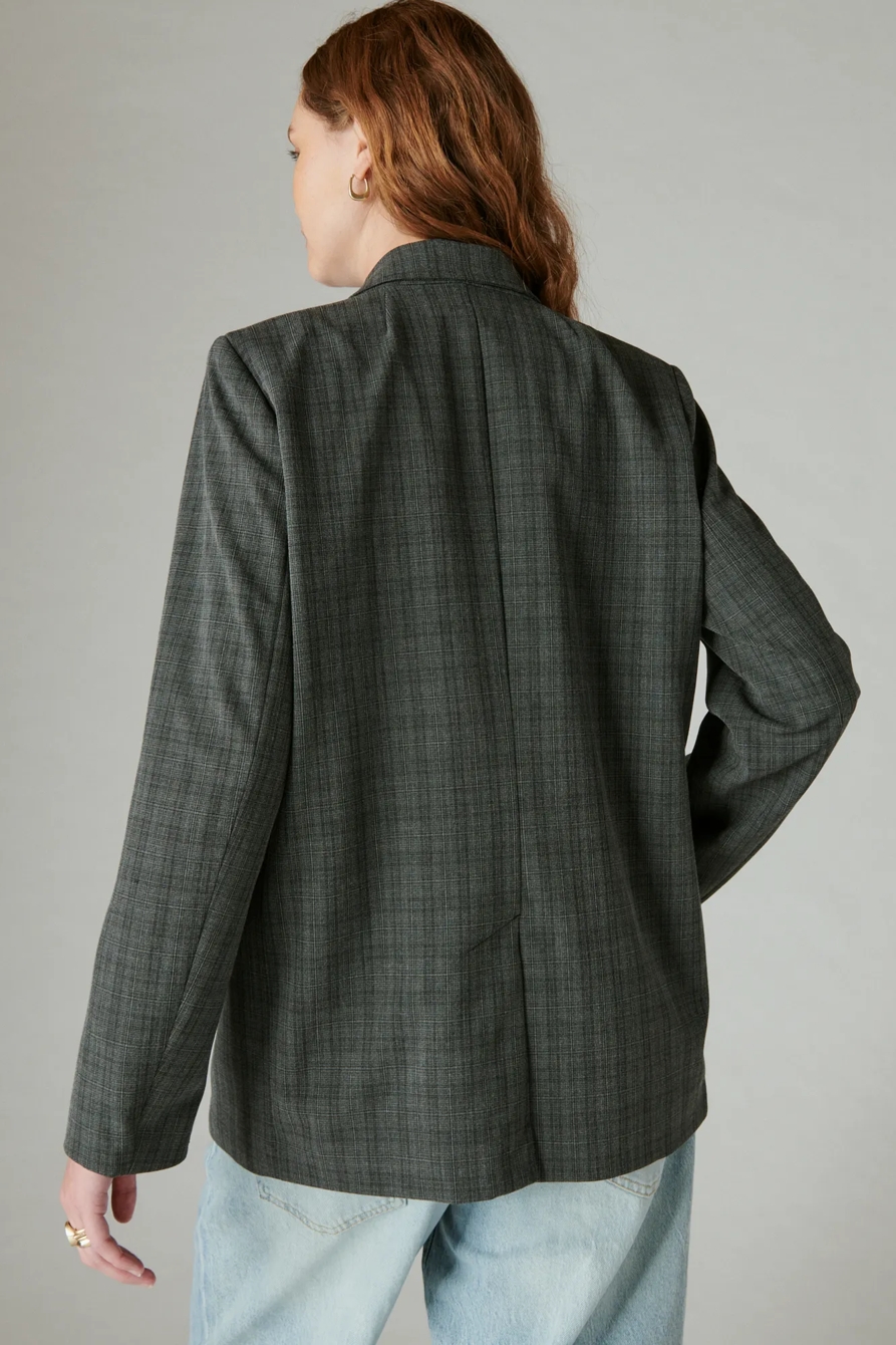 OVERSIZED PLAID BLAZER, image 2