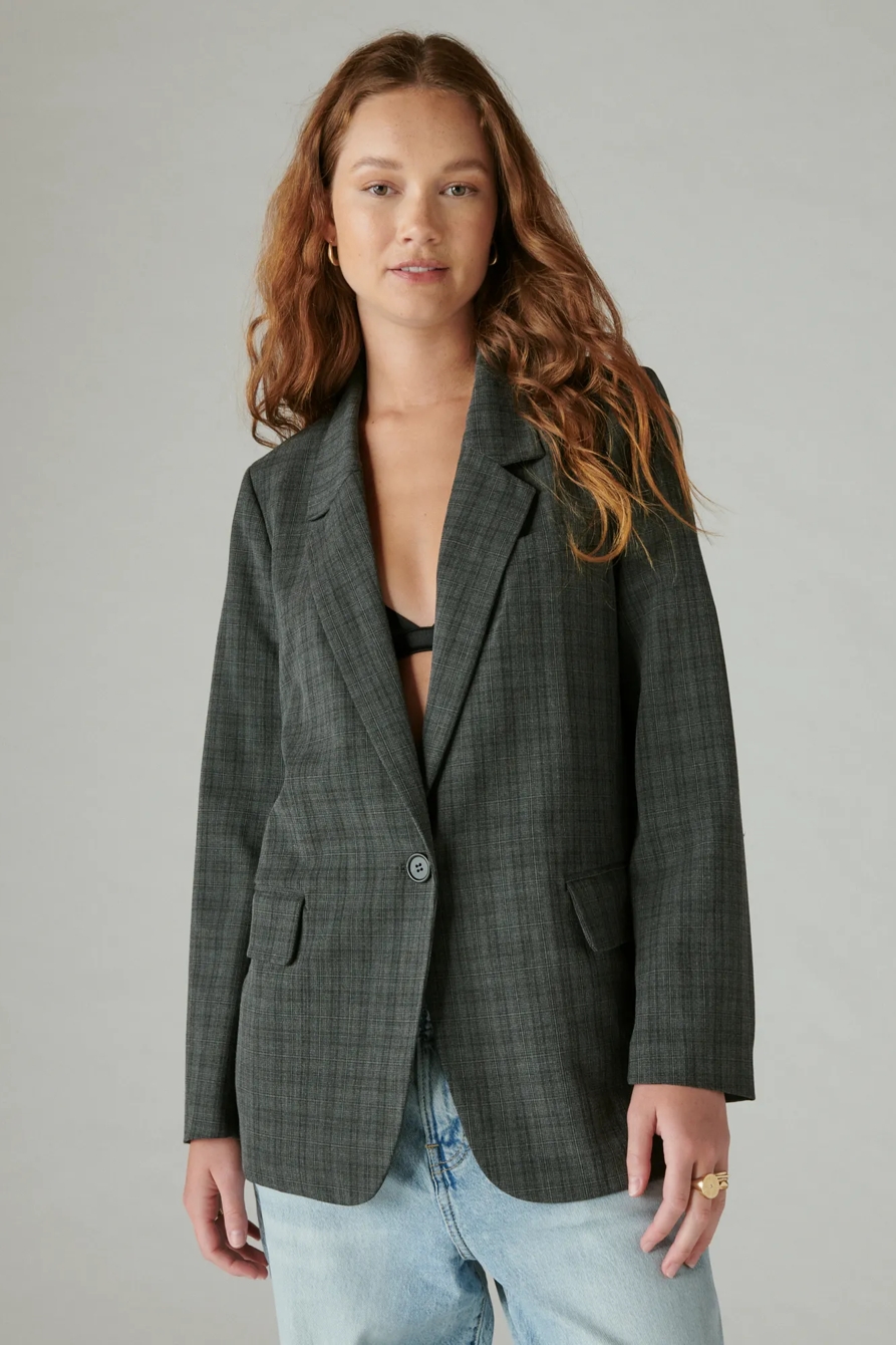 OVERSIZED PLAID BLAZER, image 3