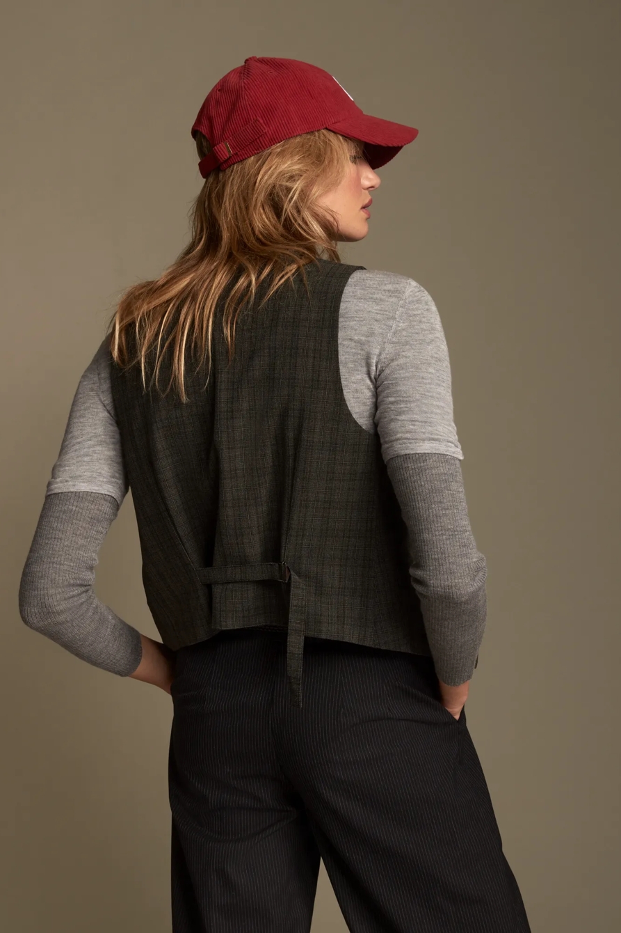PLAID MENSWEAR VEST, image 2