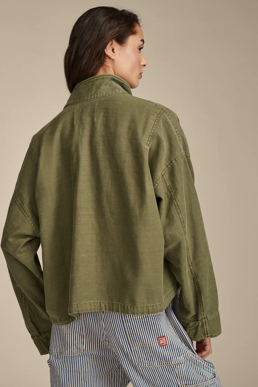 UTILITY CROPPED TRENCH JACKET, image 3