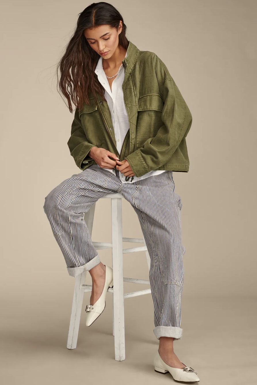 UTILITY CROPPED TRENCH JACKET, image 5