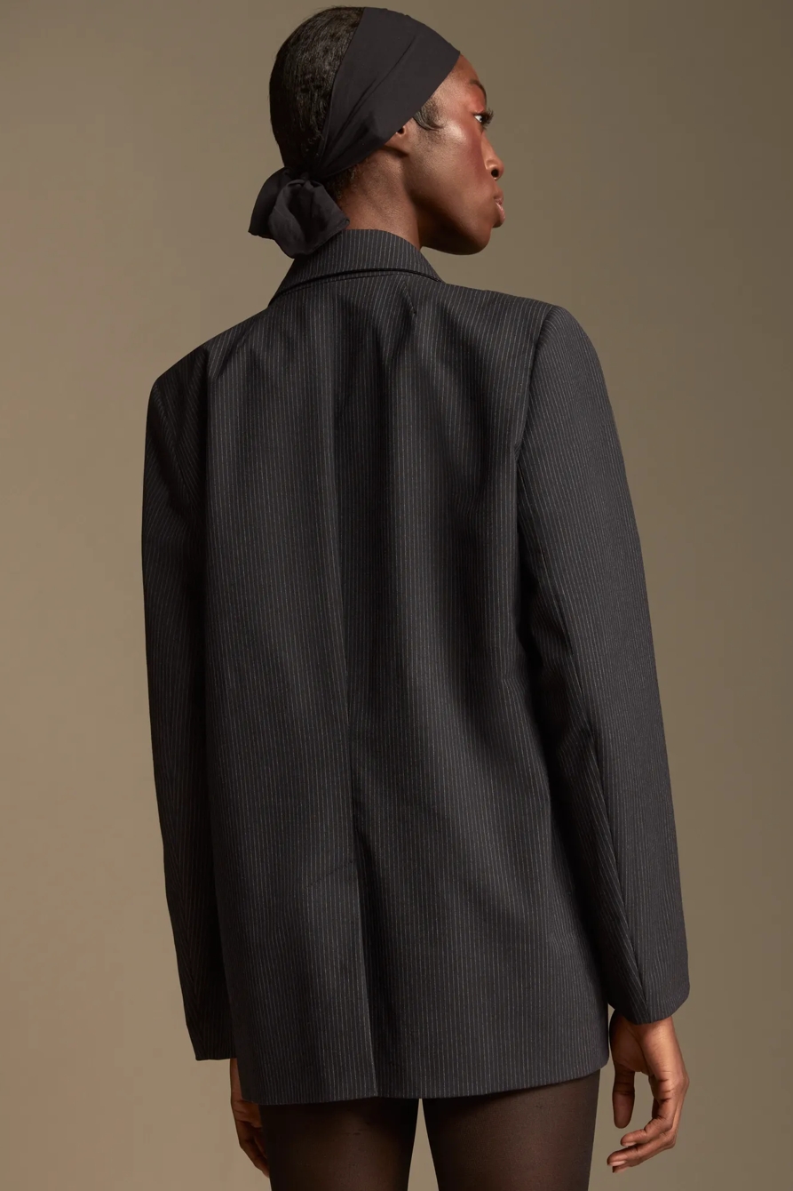 OVERSIZED PINSTRIPE BLAZER, image 3