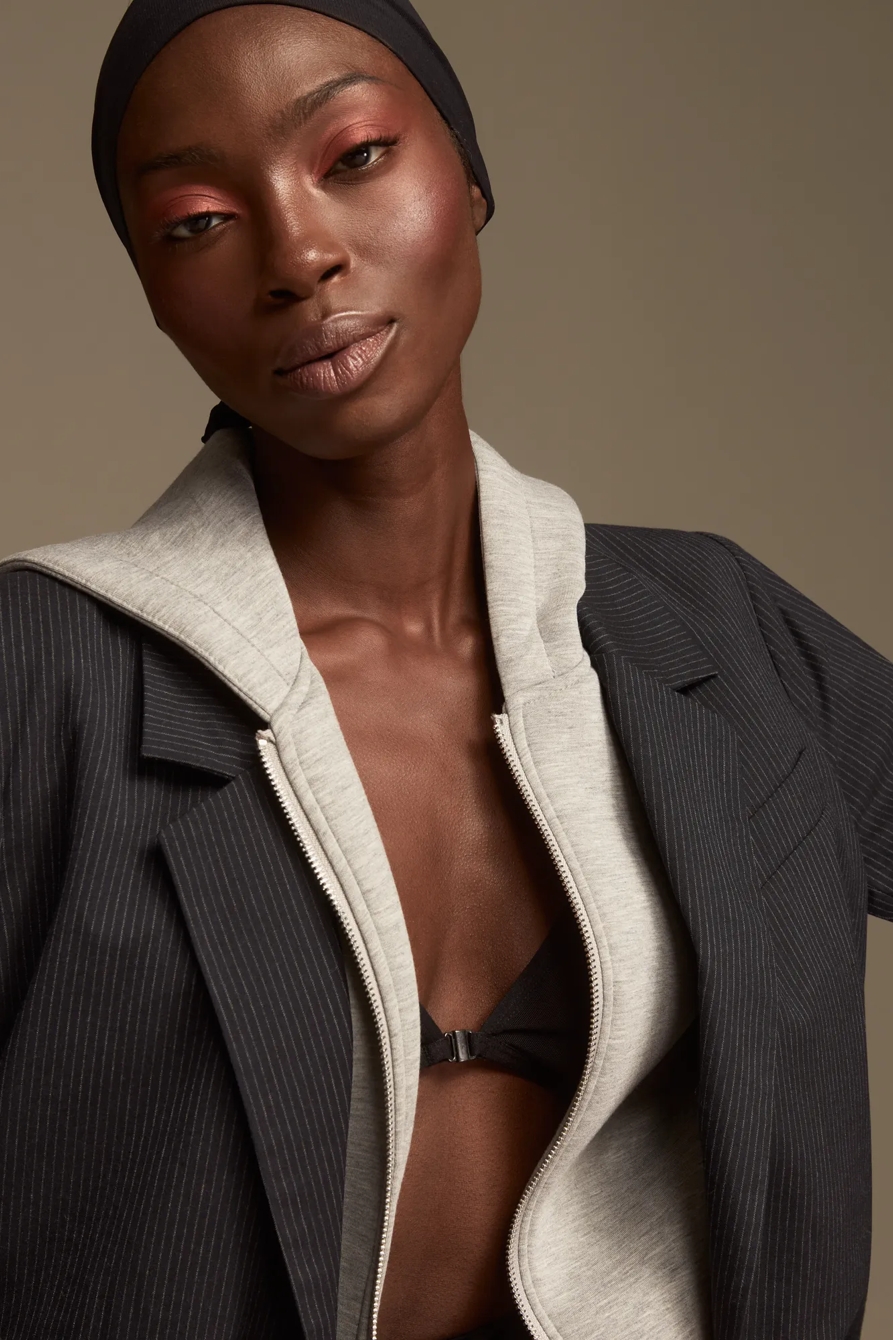 OVERSIZED PINSTRIPE BLAZER, image 4