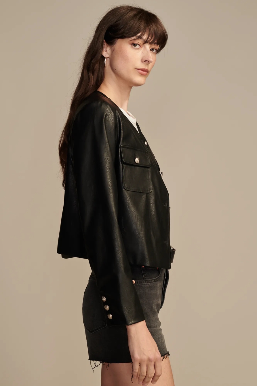 FAUX LEATHER JACKET, image 4