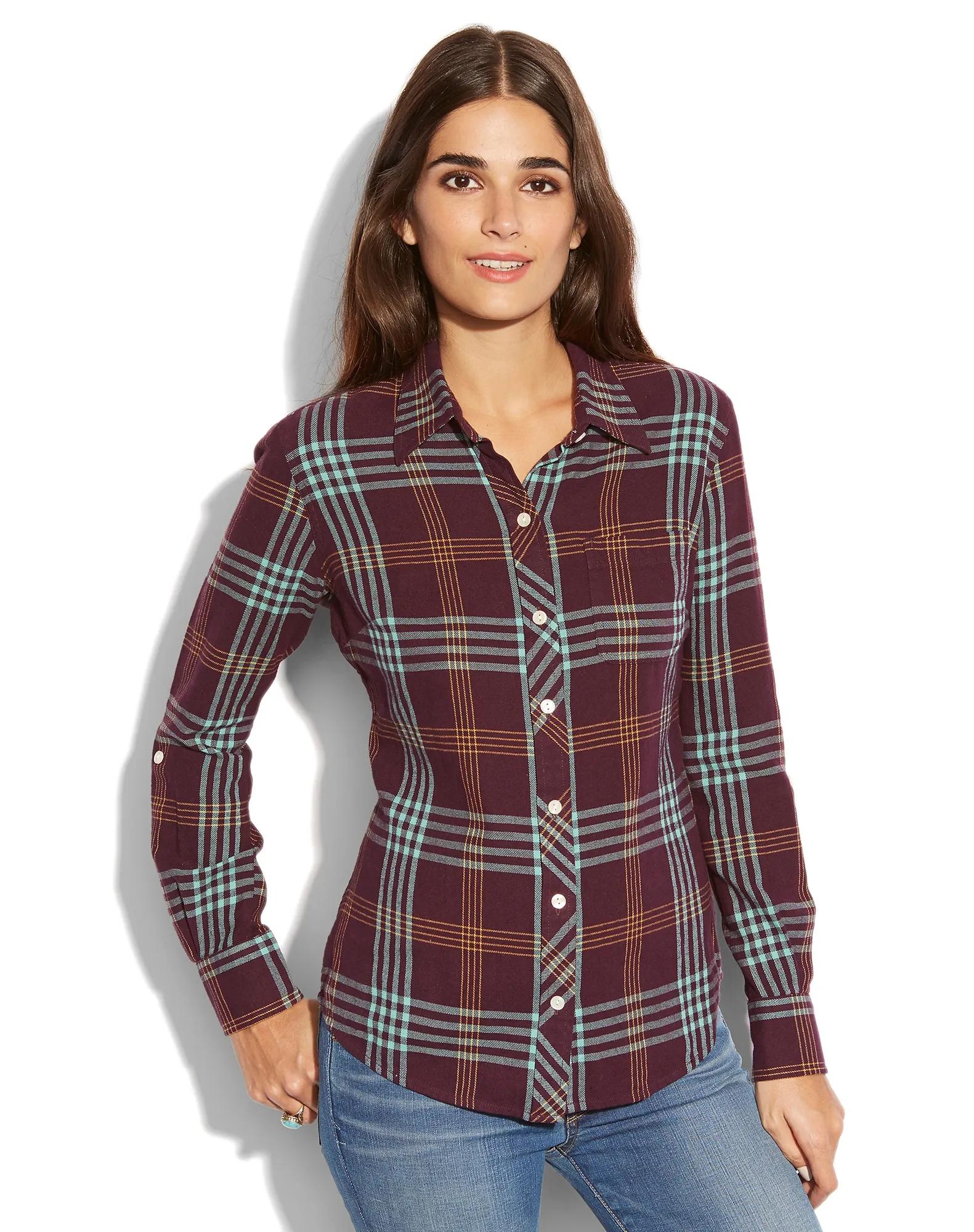 DOTTIE PURPLE FLANNEL, image 1