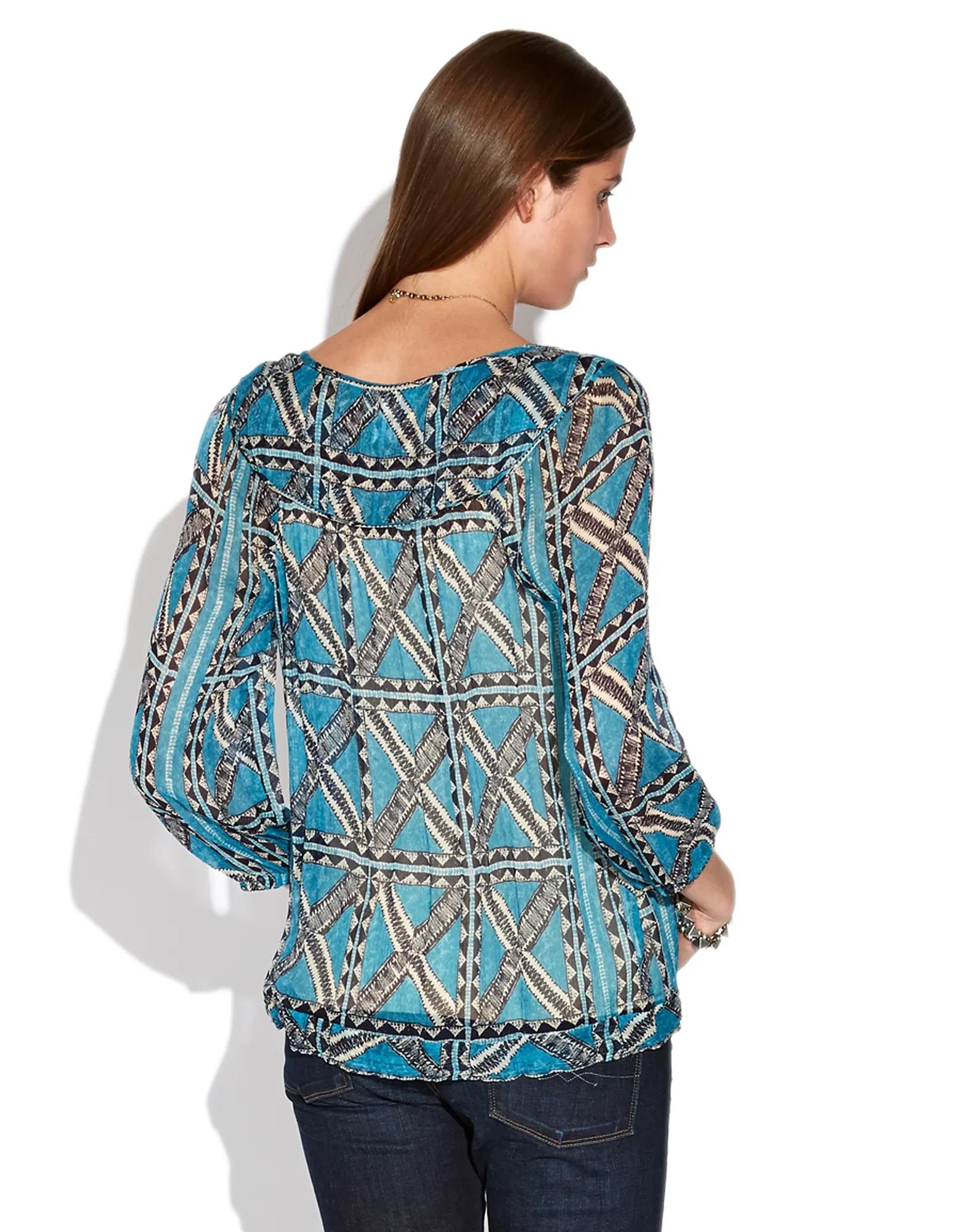 PETER DUNHAM CHIFFON TOP, image 2