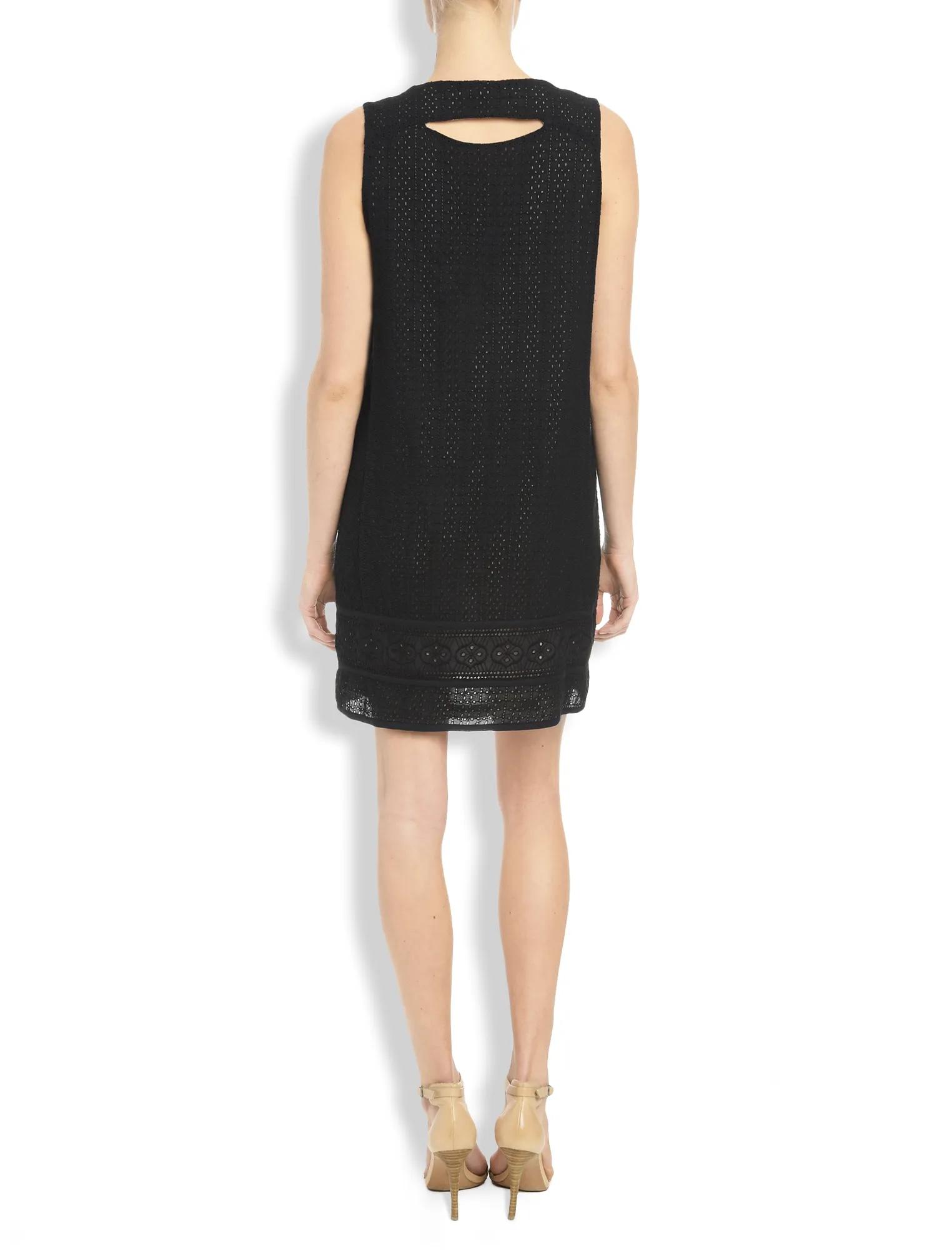 BLACK EYELET DRESS, image 2