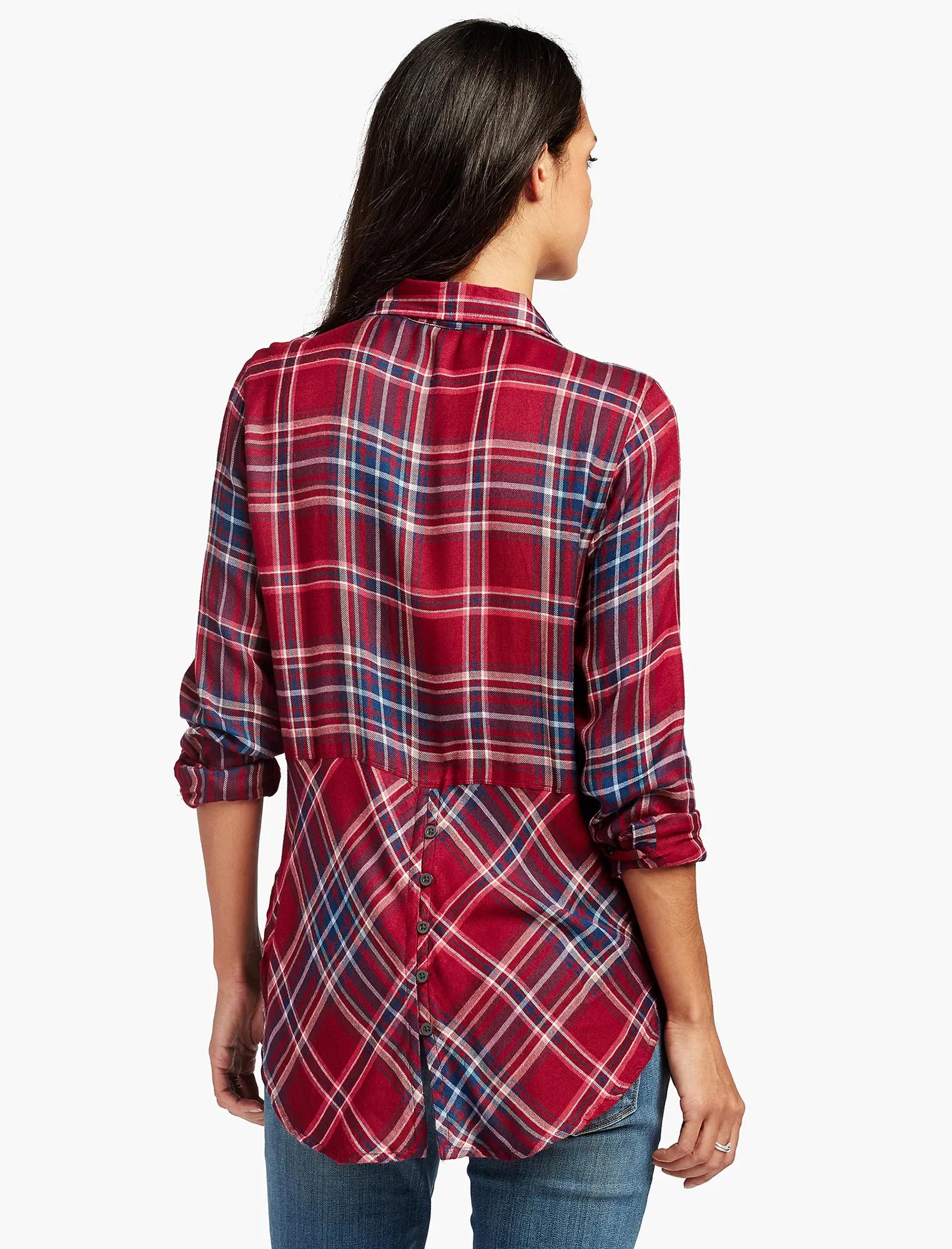 SPLIT BACK PLAID, image 2