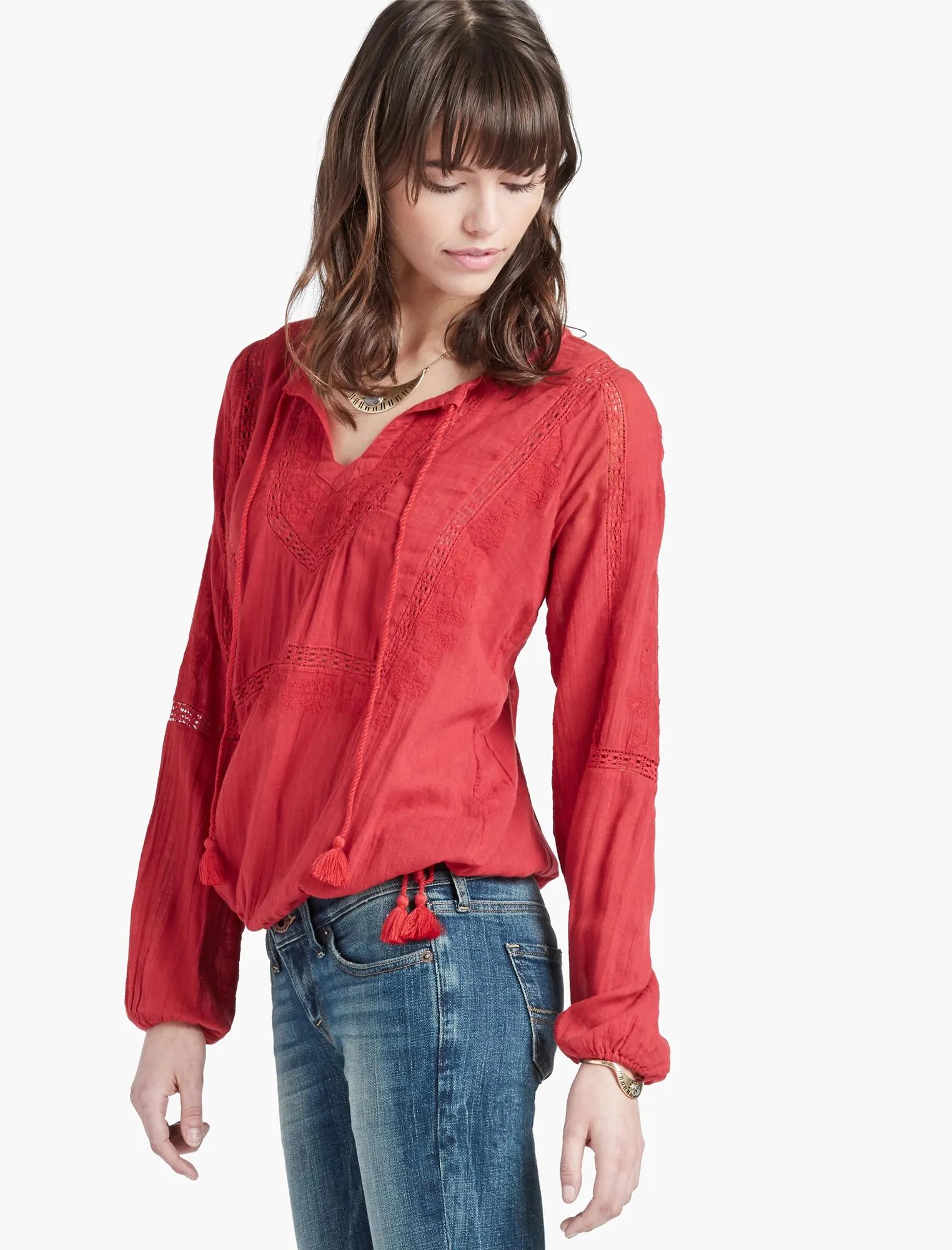 LACE INSERT TOP, image 1