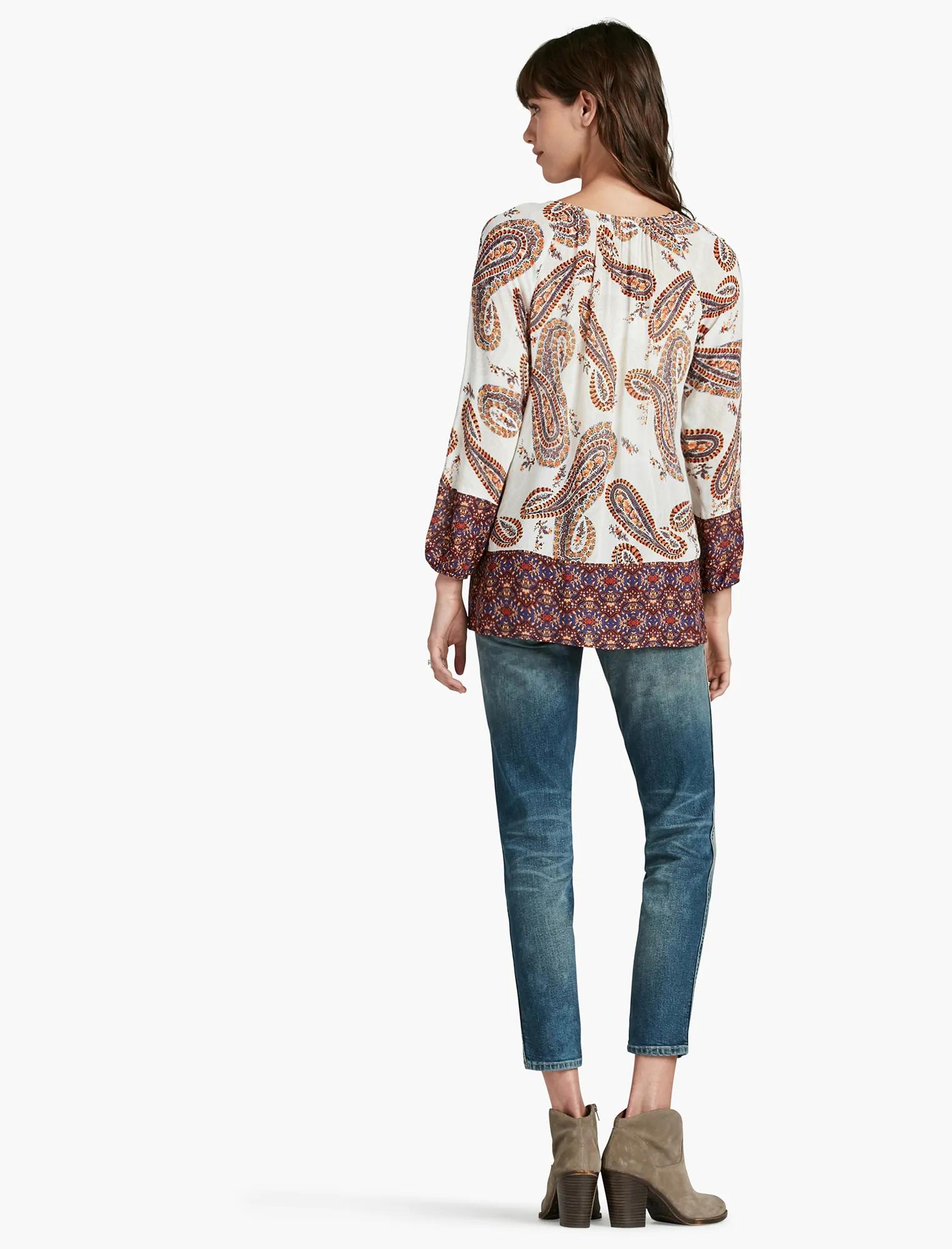 PAISLEY PRINT BLOUSE, image 3