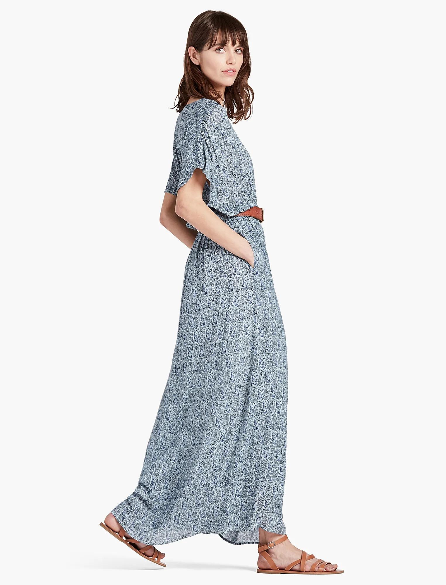 BLUE PAISLEY DRESS, image 2