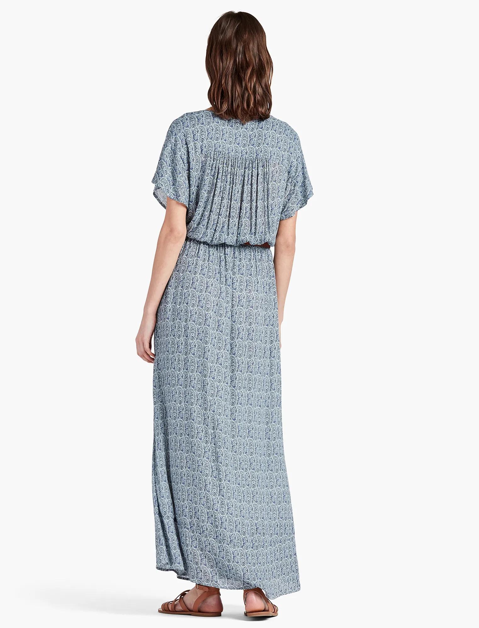BLUE PAISLEY DRESS, image 3