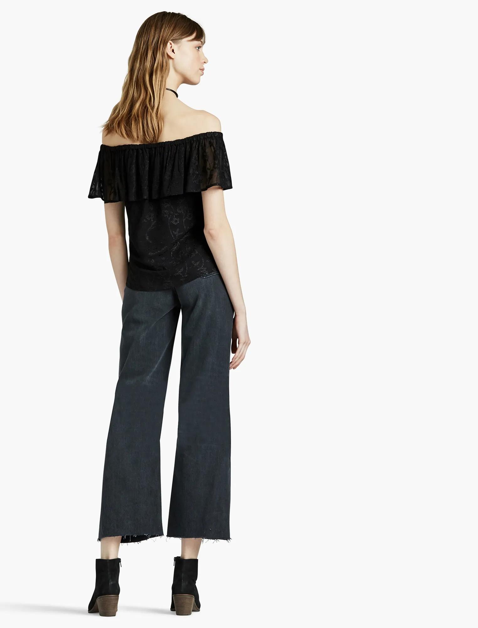 EMBROIDERED OFF THE SHOULDER TOP, image 3