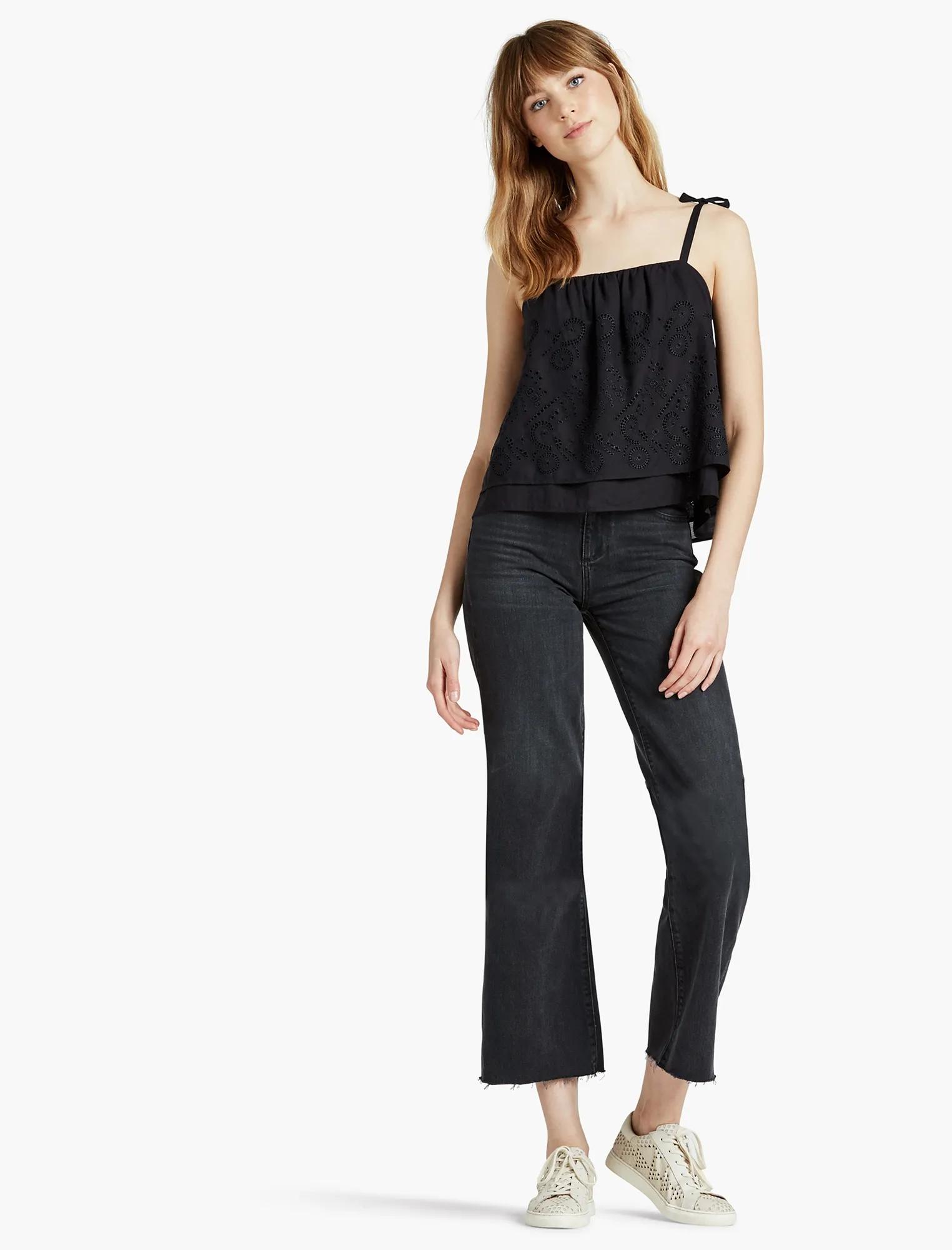 EYELET LAYERED TANK, image 2
