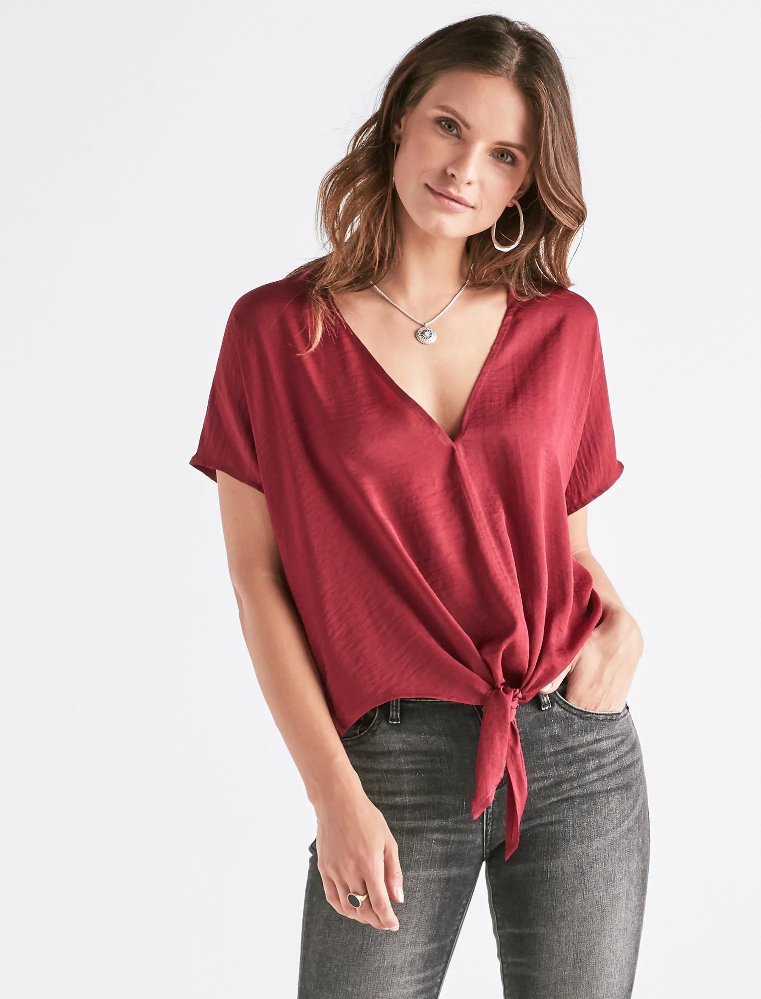TIE FRONT TOP, image 1
