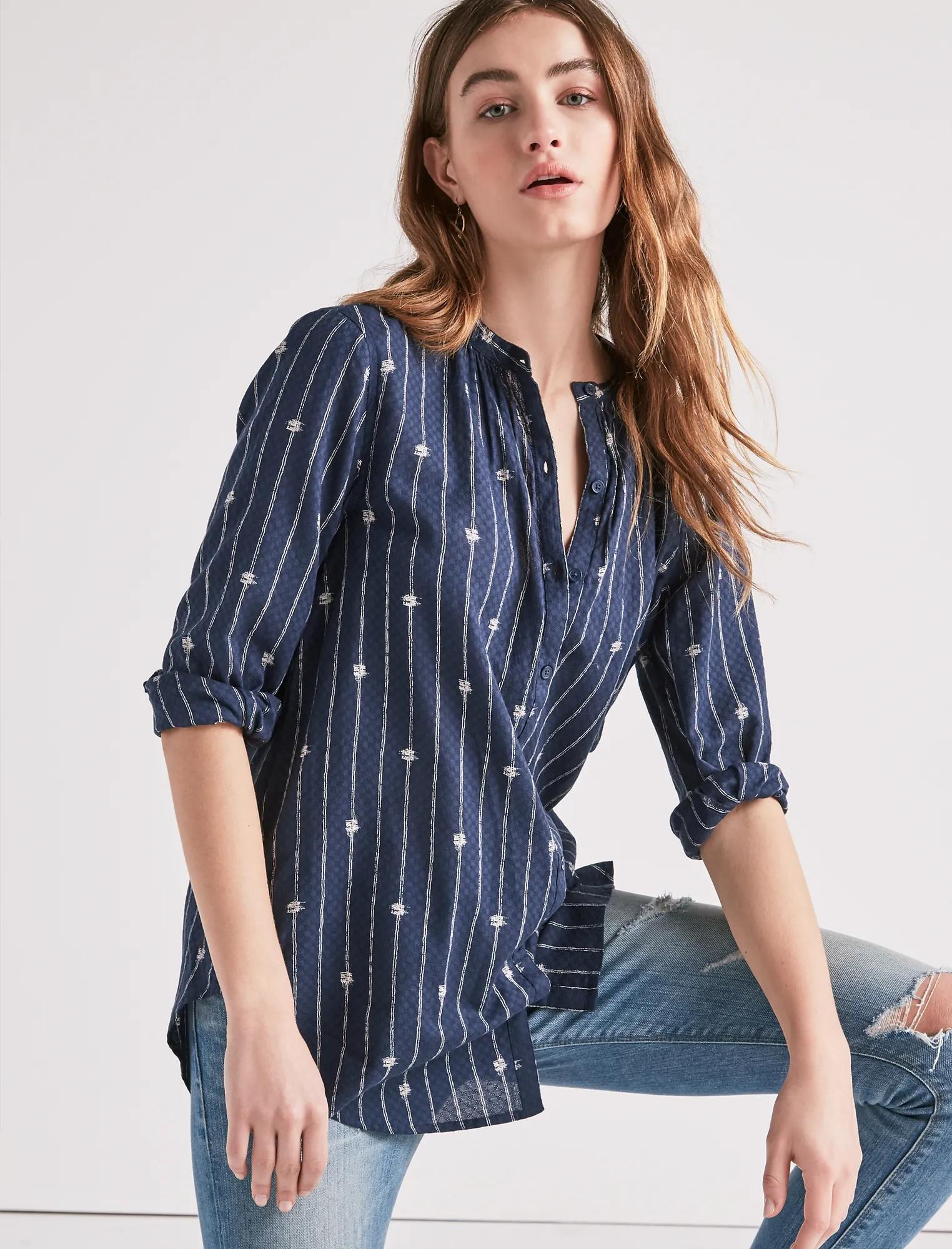 STRIPE TUNIC TOP, image 1