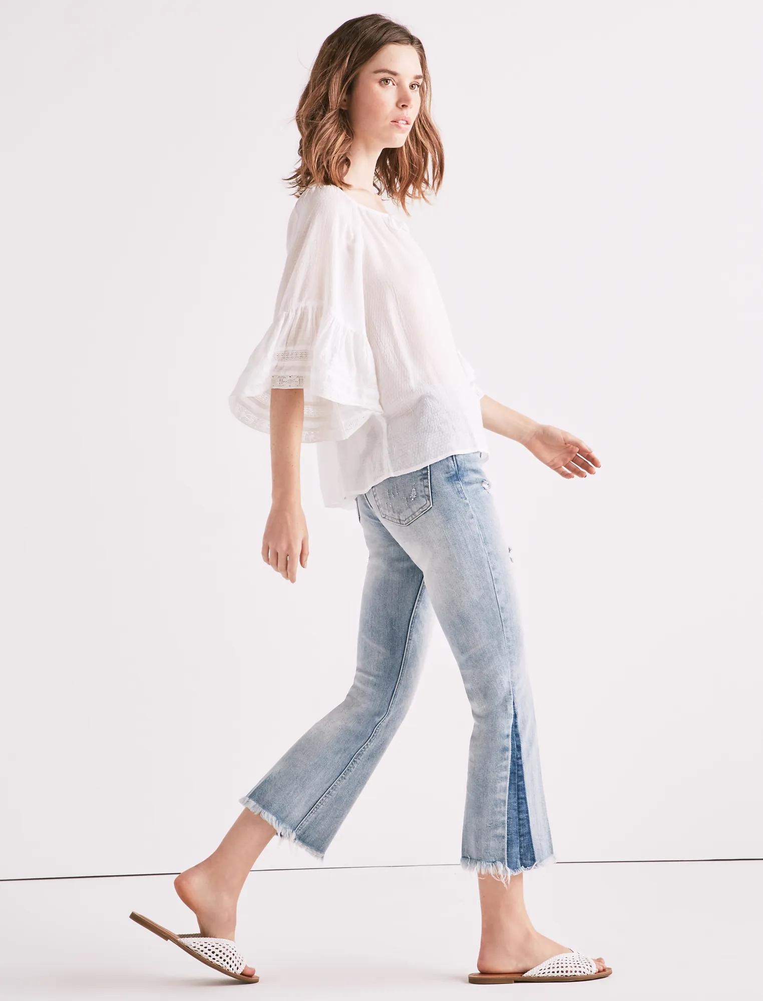 BELL SLEEVE PEASANT TOP, image 2