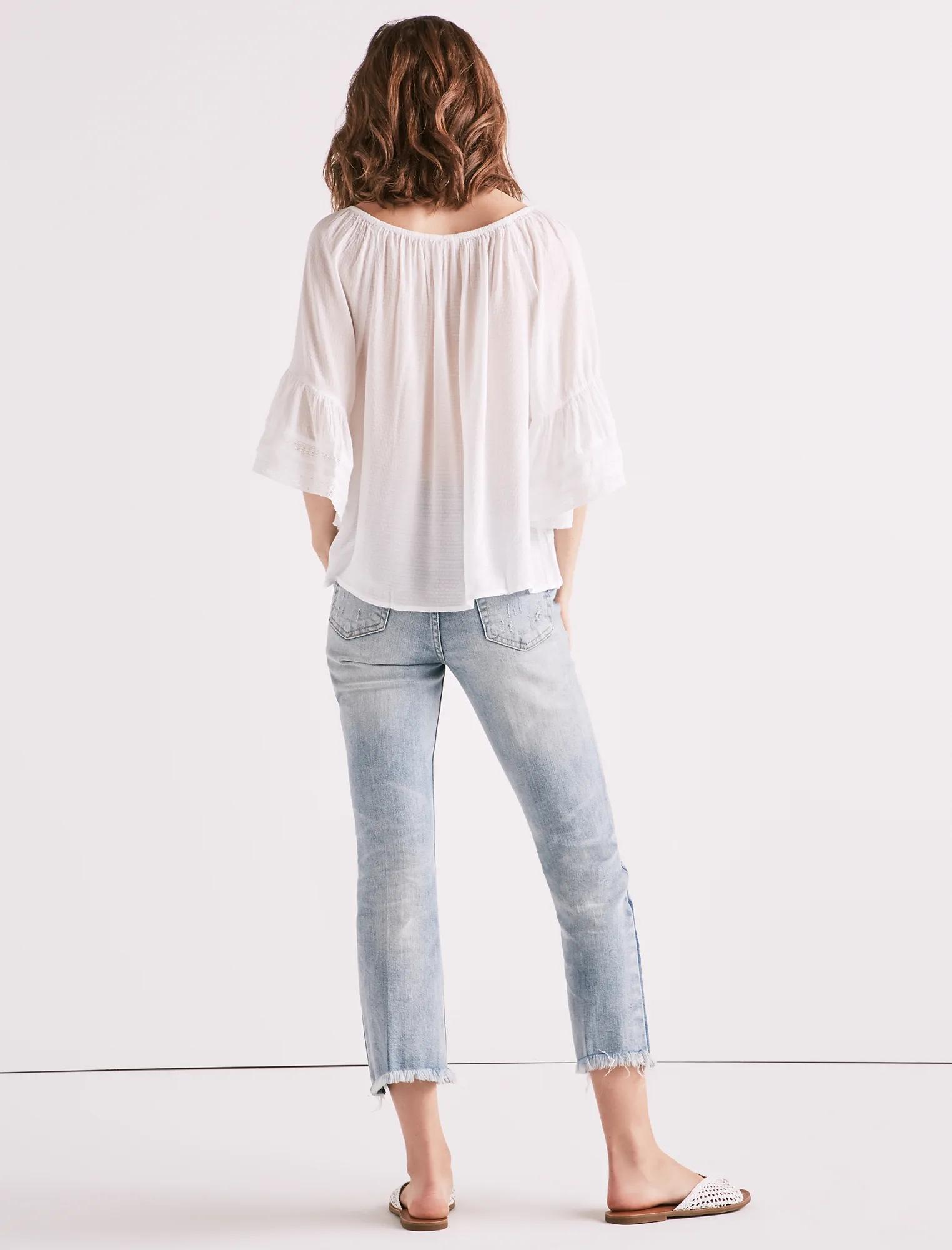 BELL SLEEVE PEASANT TOP, image 3