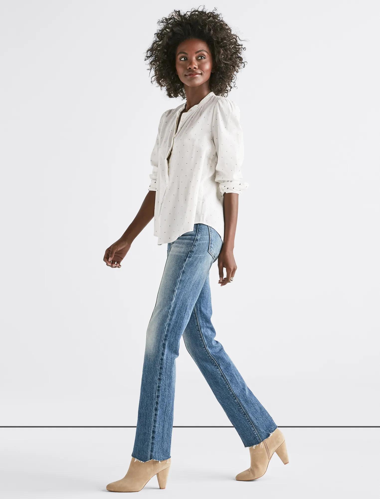 POLKA DOT PUFF SLEEVE SHIRT, image 2