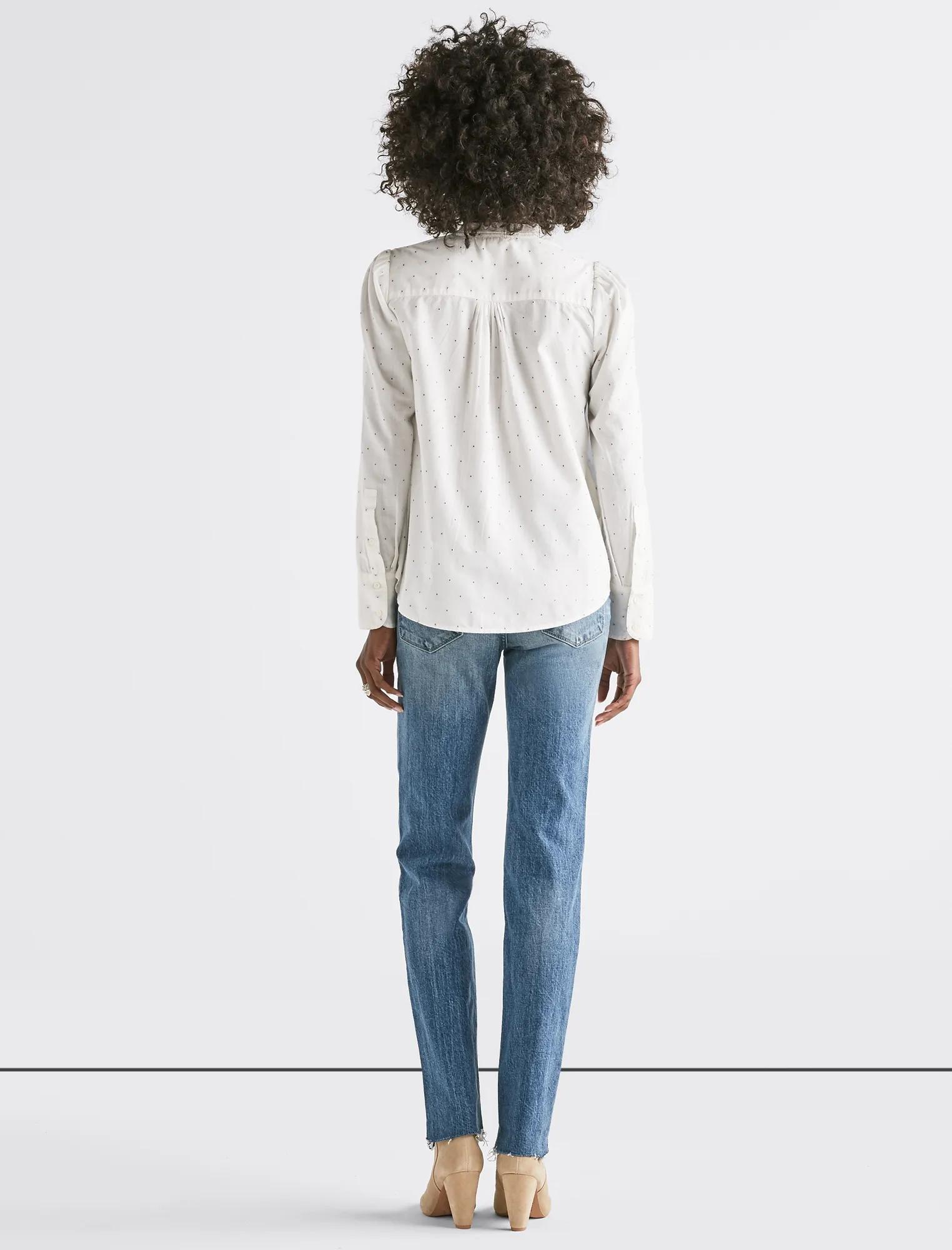POLKA DOT PUFF SLEEVE SHIRT, image 3