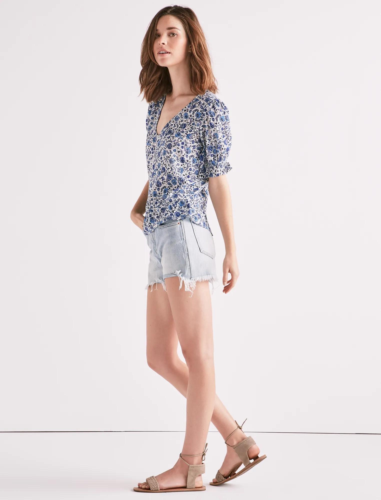 BLUE FLORAL PRINTED TOP, image 2