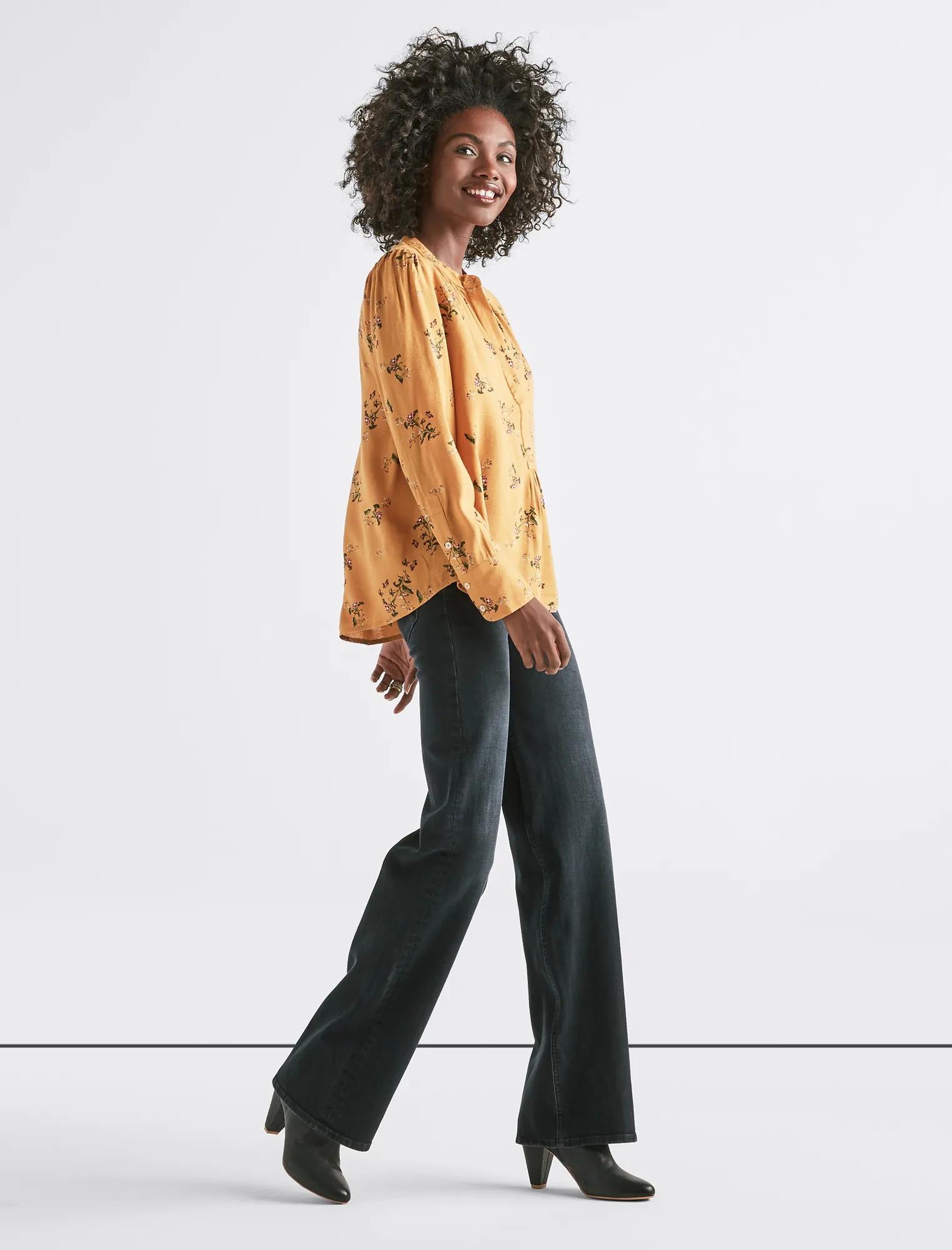 PRINTED PUFF SLEEVE SHIRT, image 2