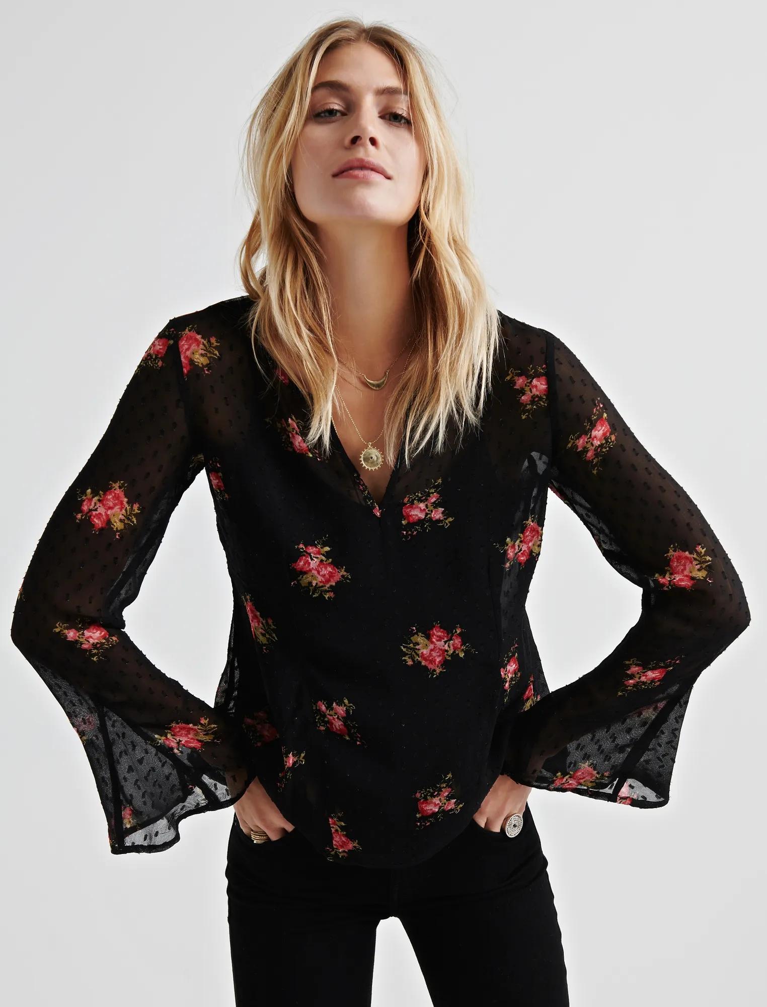 CLIP DOT PRINTED TOP, image 1