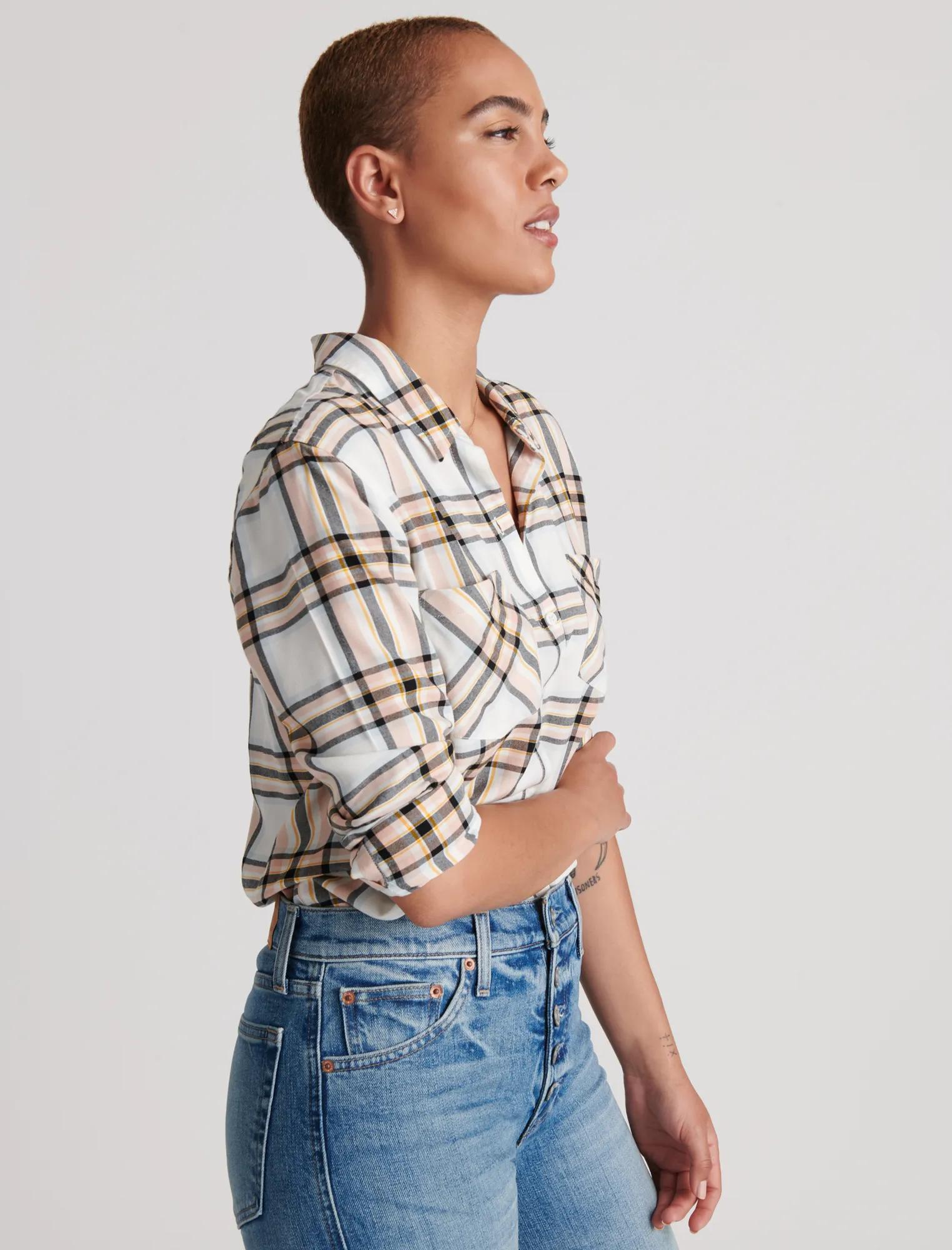 PLAID BOYFRIEND SHIRT, image 3