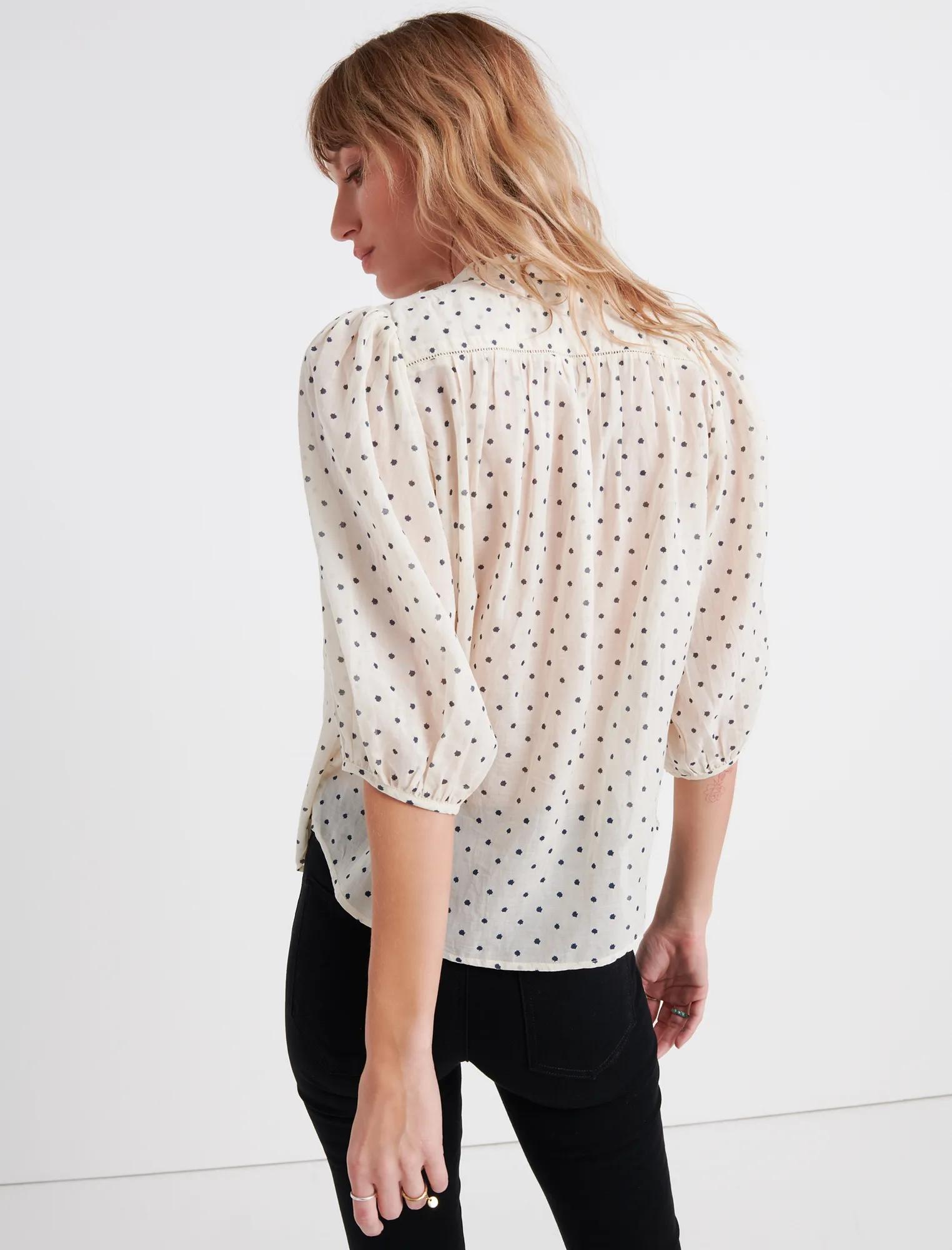 POLKA DOT BUTTON THROUGH SHIRT, image 3