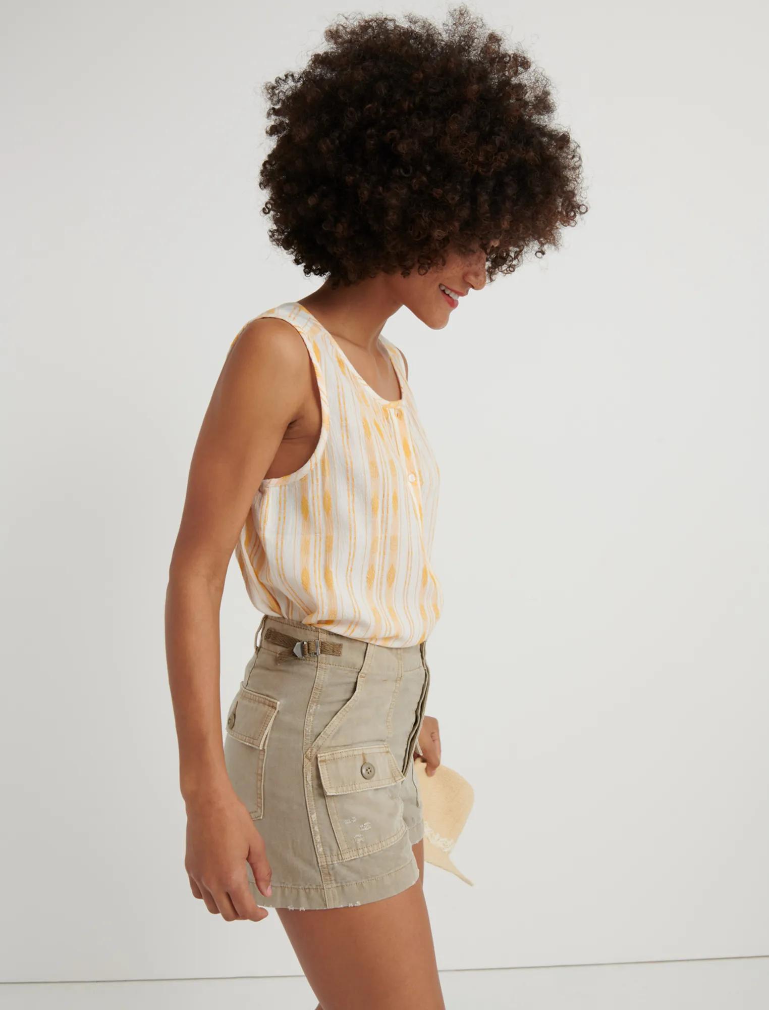 STRIPED SLEEVELESS SHIRT, image 2