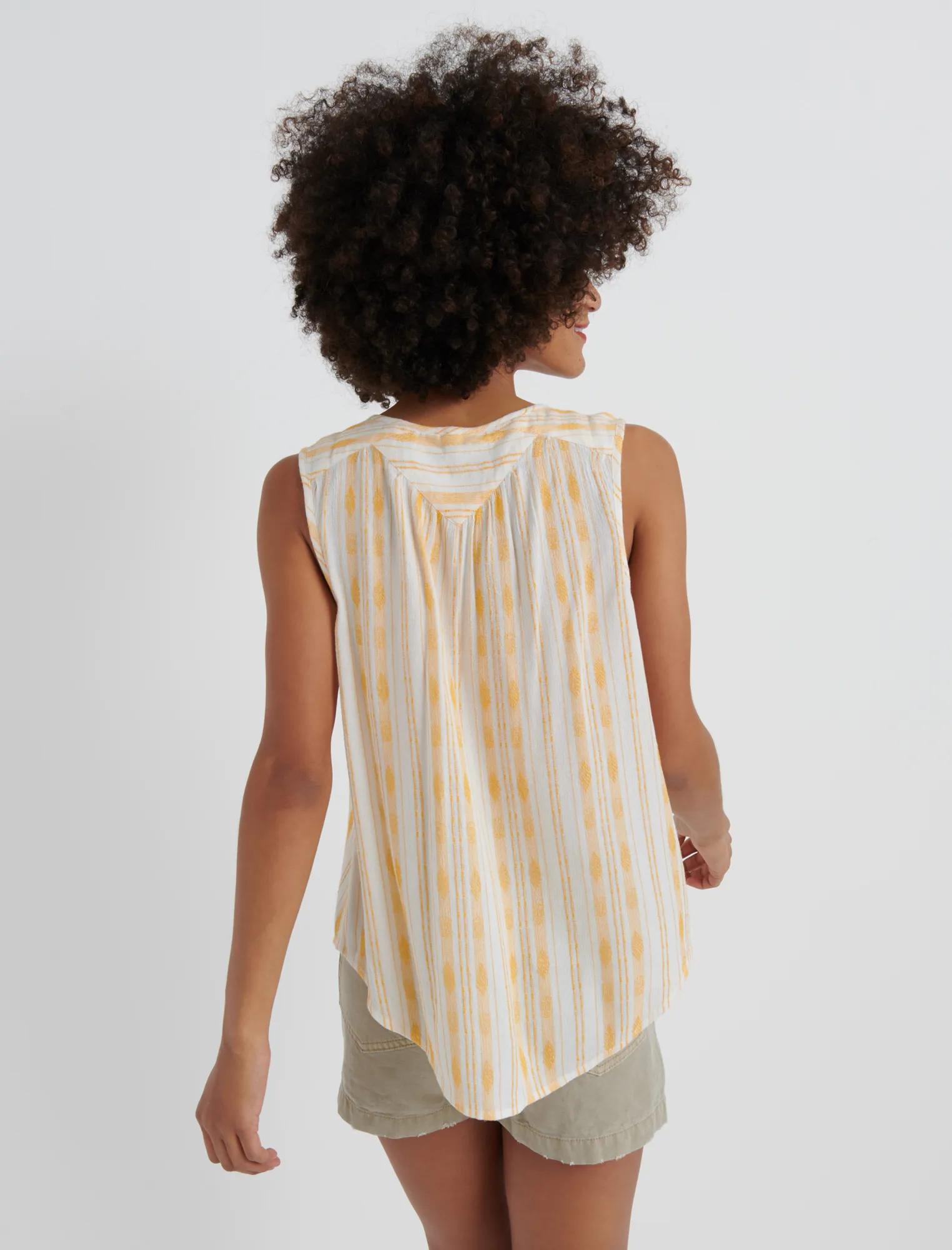 STRIPED SLEEVELESS SHIRT, image 3