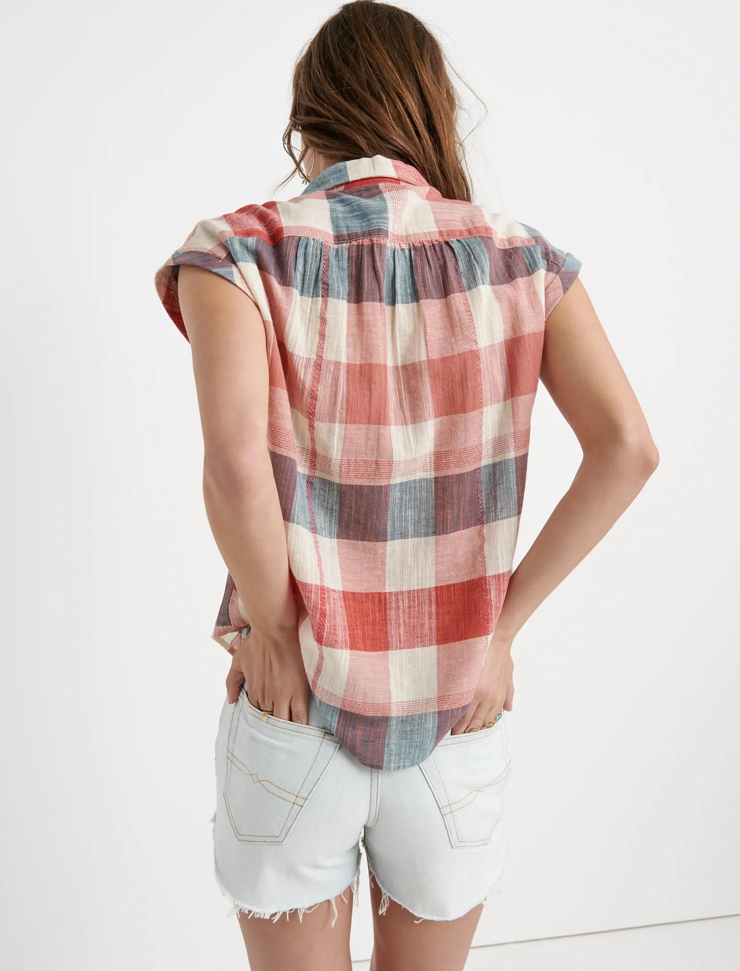 PLAID SHORT SLEEVE SHIRT, image 3