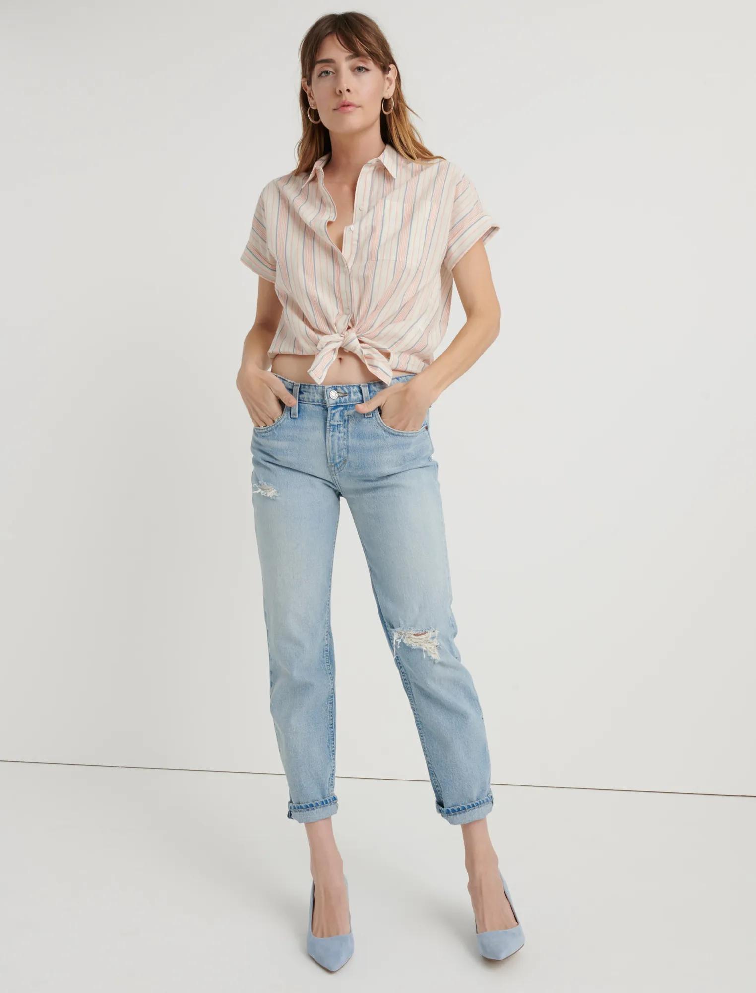 SASHA STRIPED SHIRT, image 4