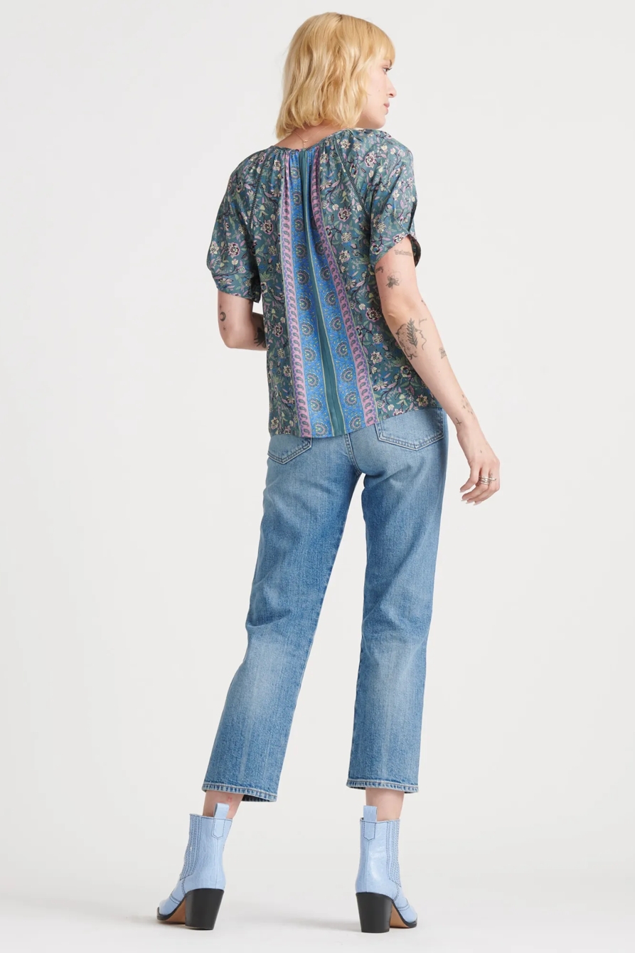 PRINTED PUFF SLEEVE TOP, image 3