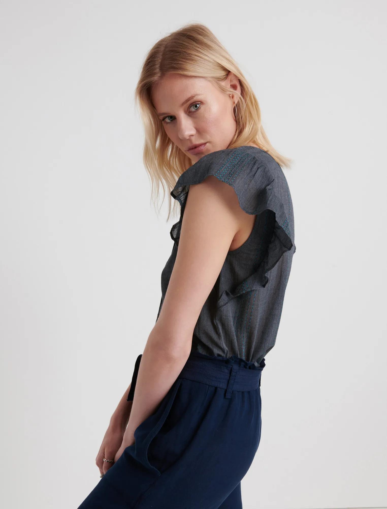 FLUTTER SLEEVE TOP, image 2