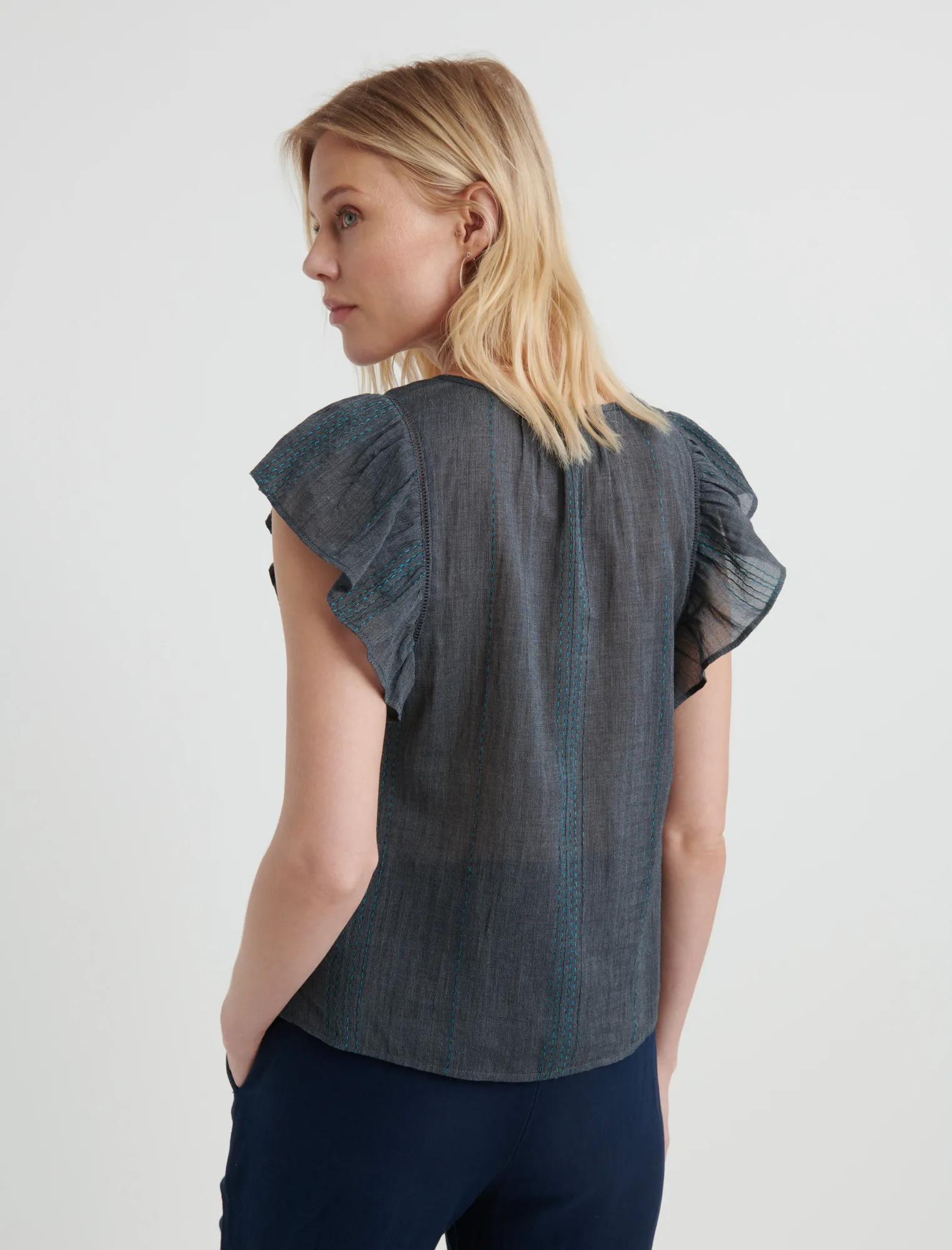 FLUTTER SLEEVE TOP, image 3