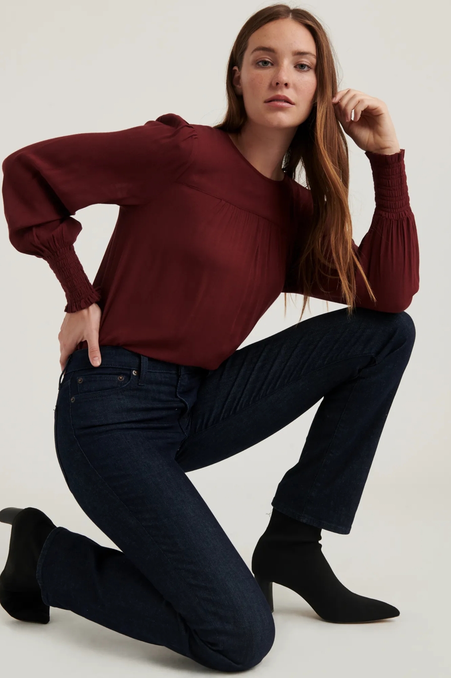 SMOCKED CUFF TOP, image 5