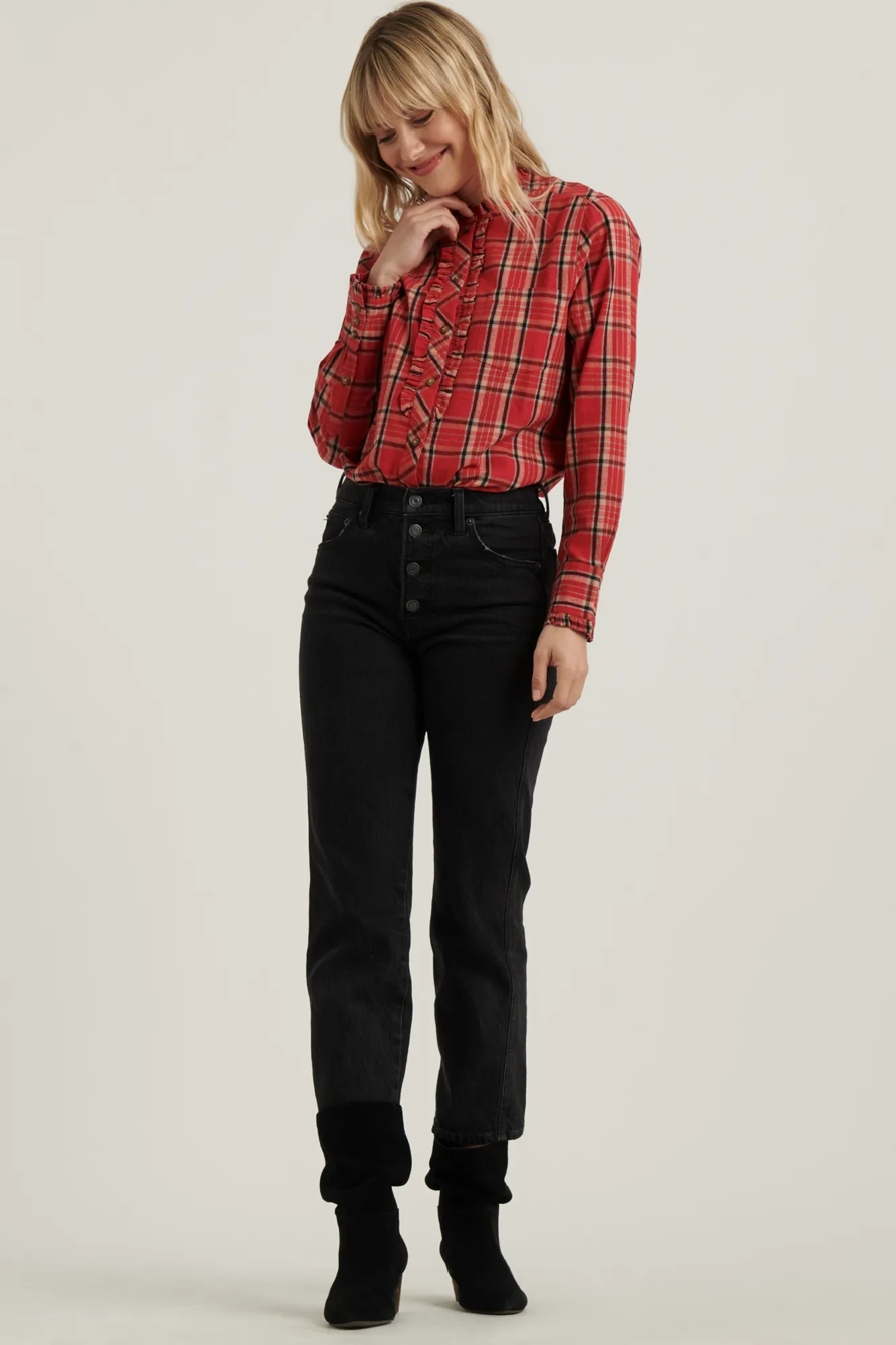 AUDREY RUFFLE TUNIC TOP, image 2