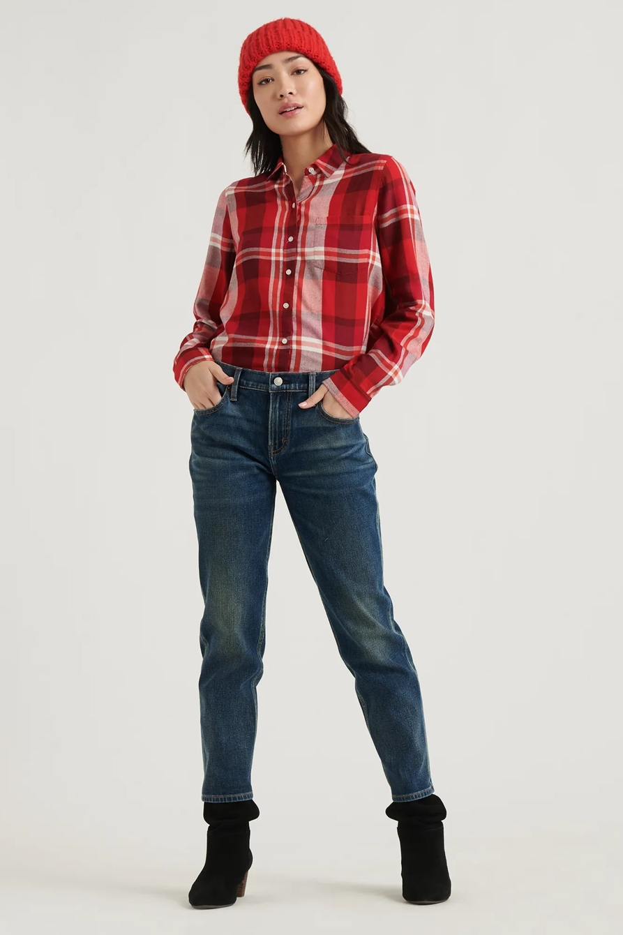 CLASSIC ONE POCKET PLAID SHIRT, image 2