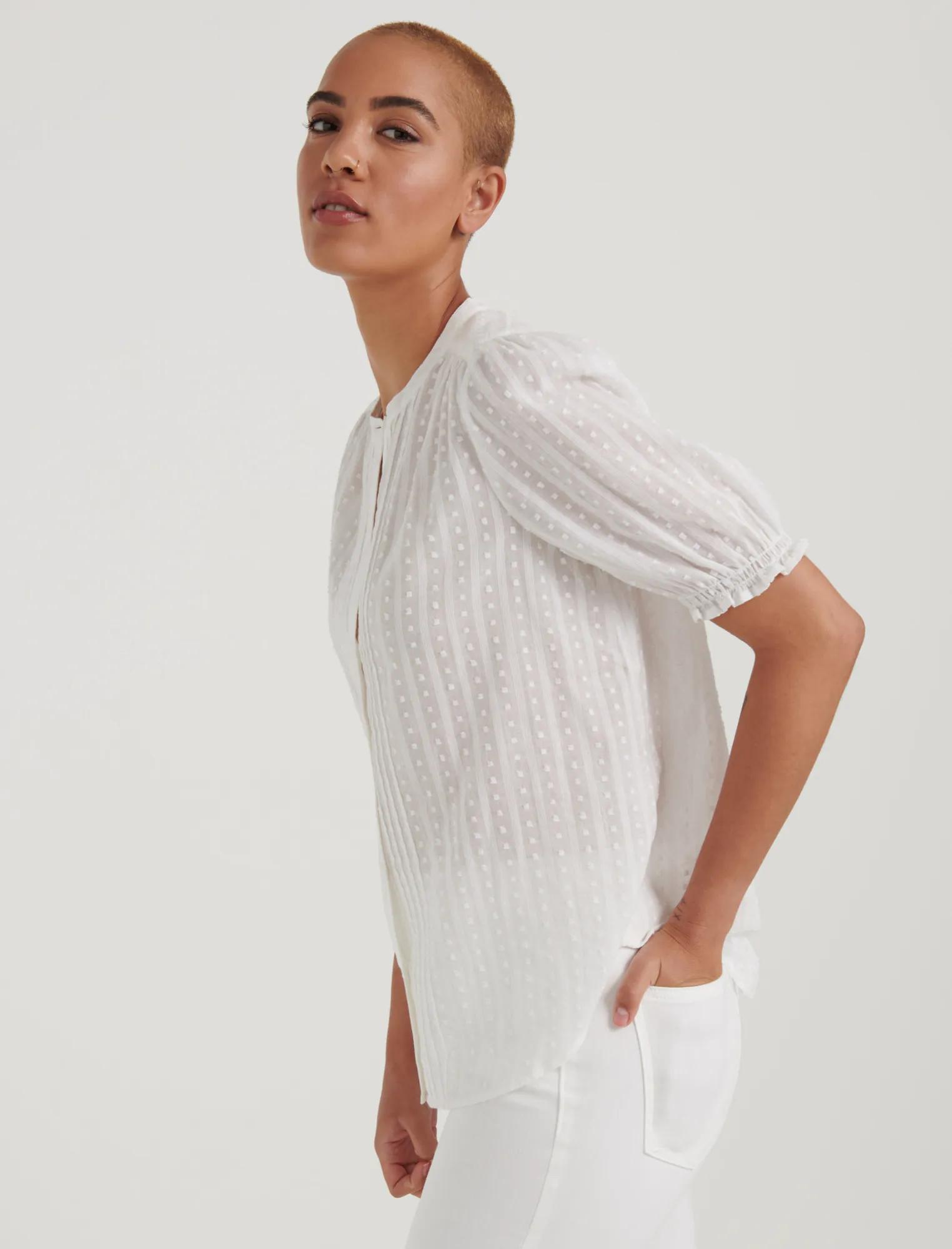DAKOTA RUFFLE SLEEVE SHIRT, image 2