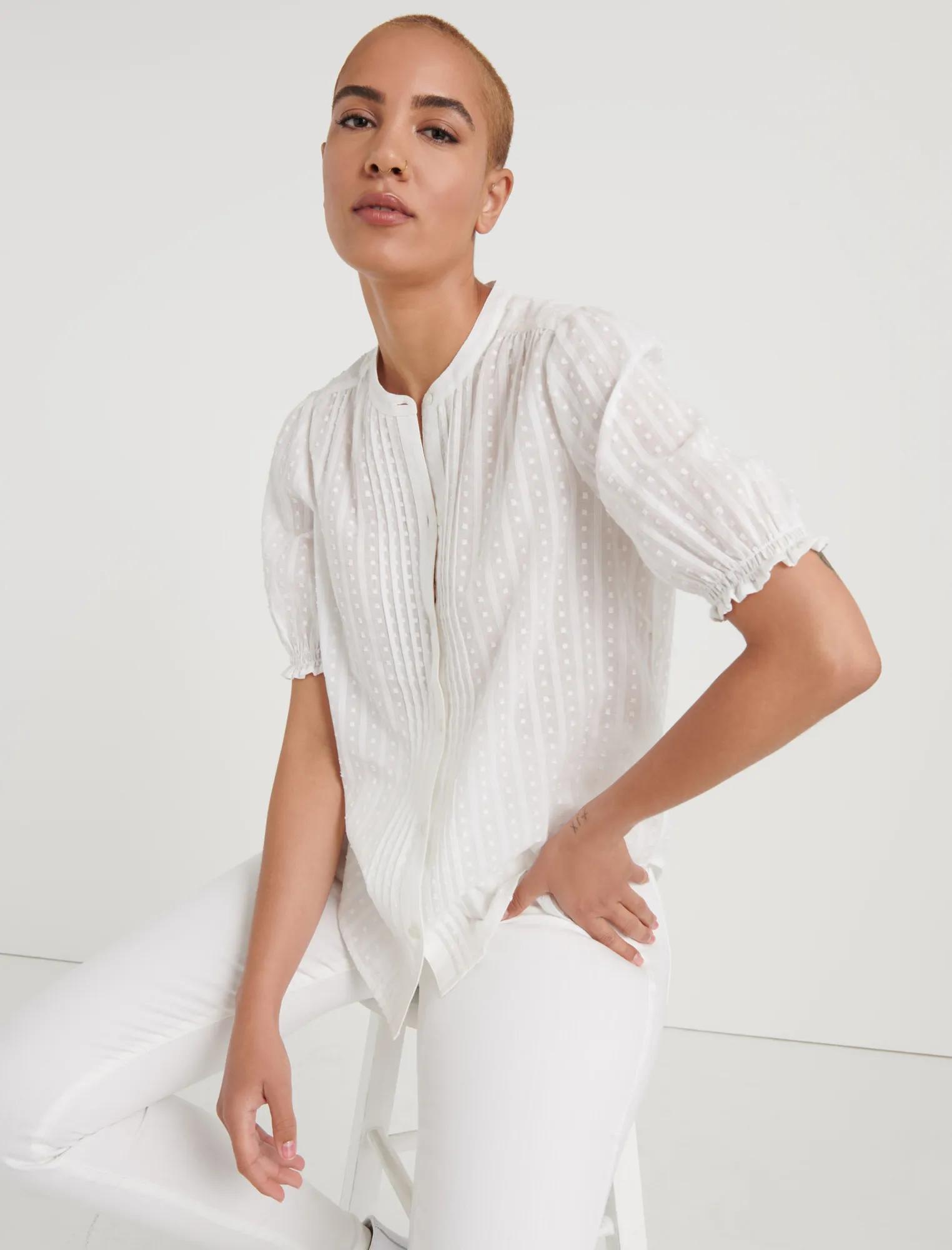 DAKOTA RUFFLE SLEEVE SHIRT, image 4