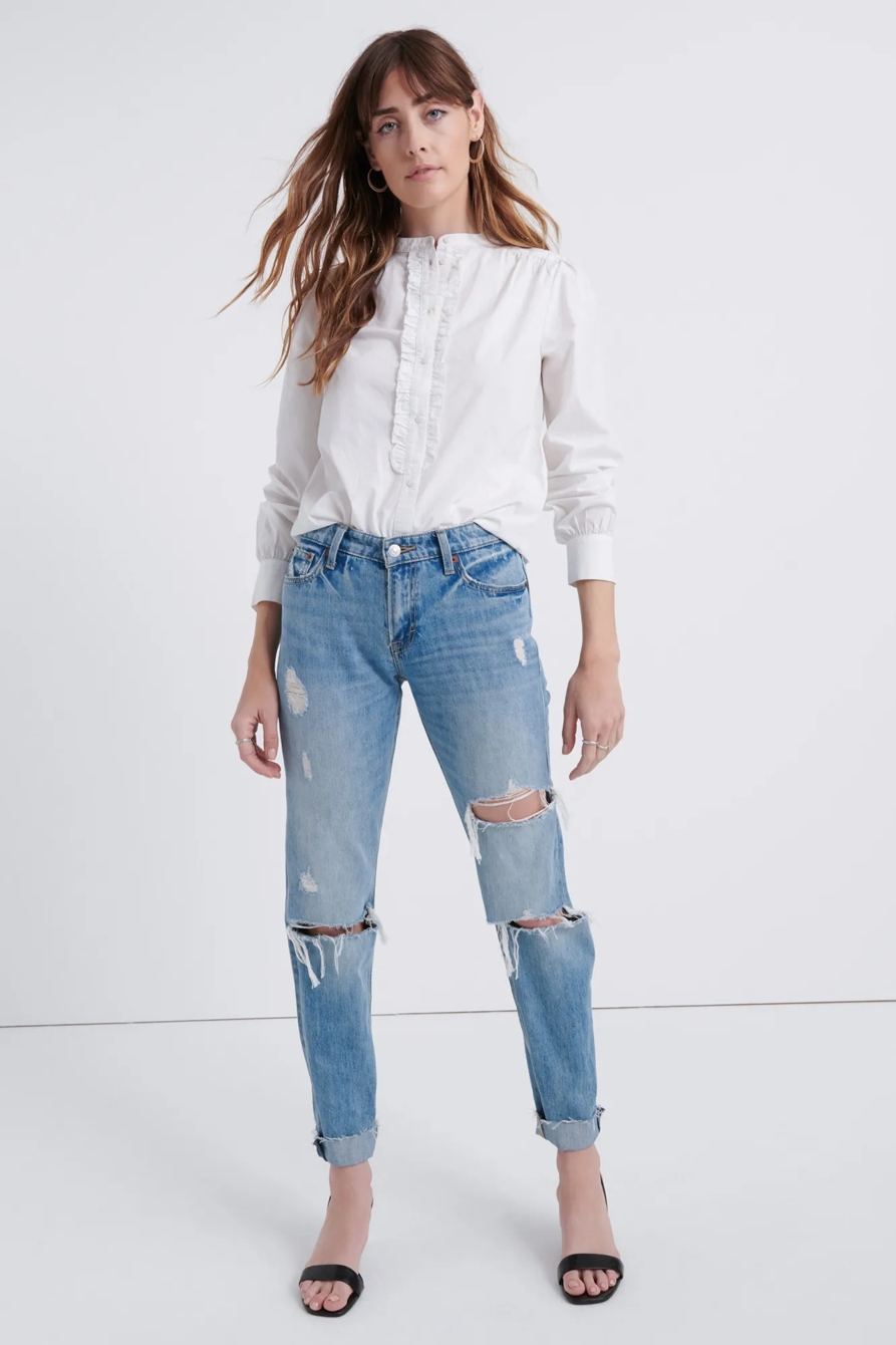 RUFFLE PLACKET SHIRT, image 4